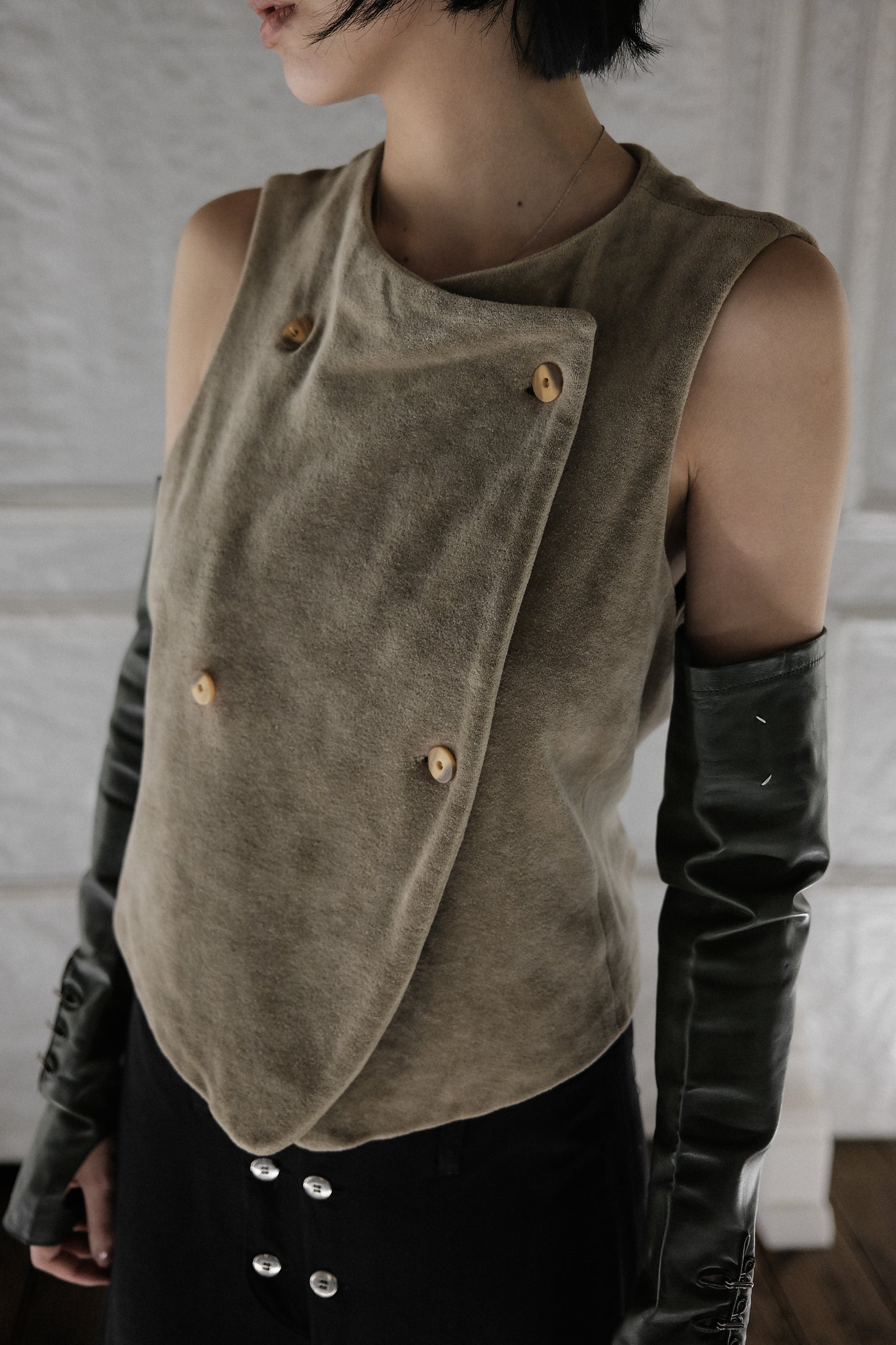 Giorgio Armani 1990s - Velvet Double Breasted Waistcoat