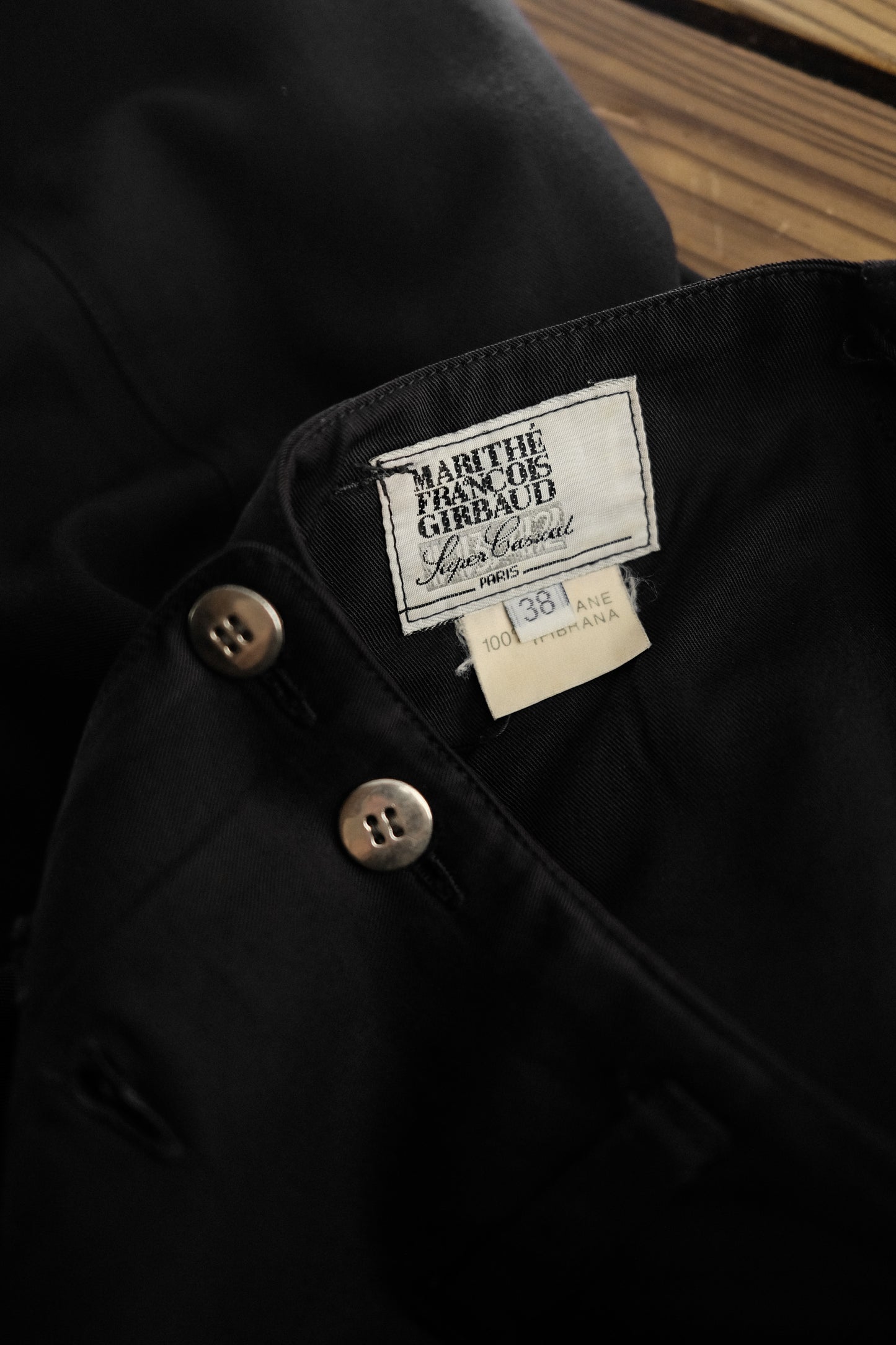 Marithé + François Girbaud 1980s “11342 Super Casual” - Gabardine Double Breasted Balloon Pants