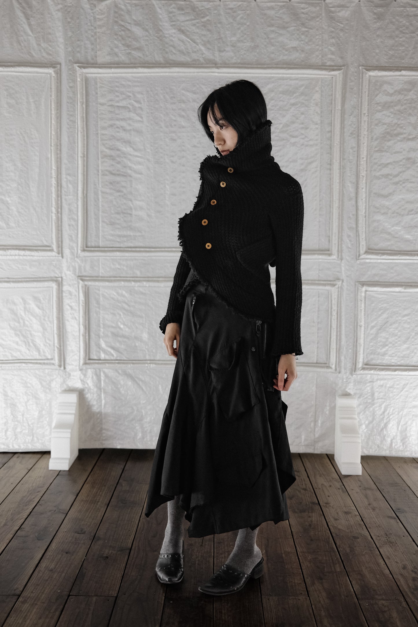 COMME des GARÇONS F/W2002 “Free Knitting” - Twist Wool Cardigan