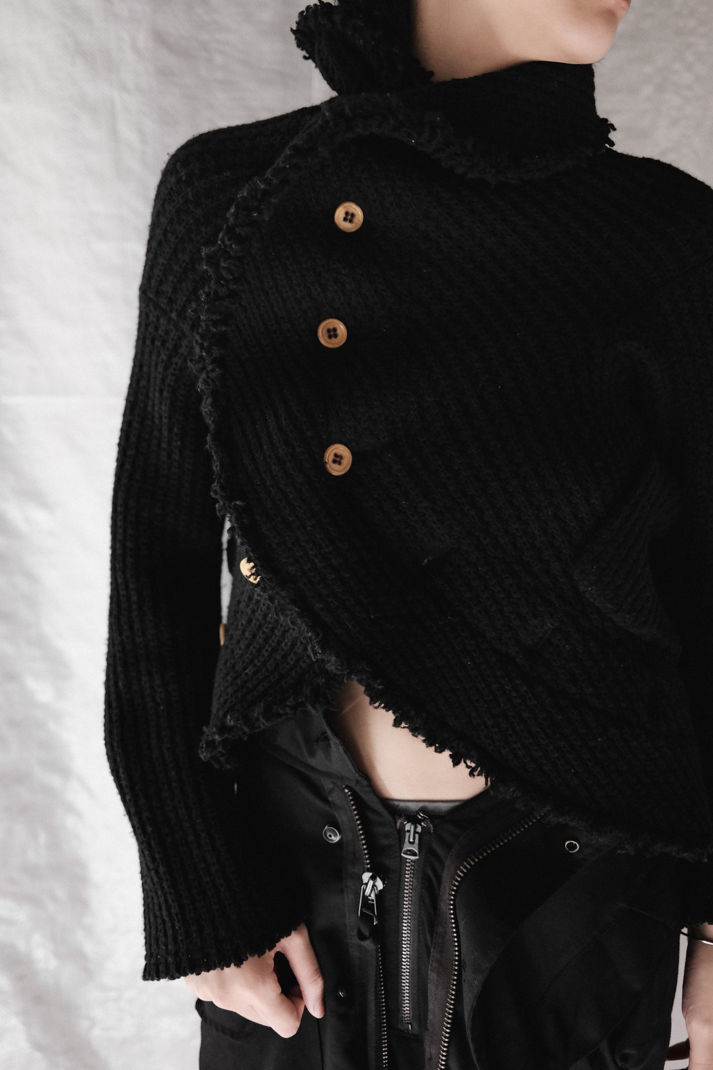 COMME des GARÇONS F/W2002 “Free Knitting” - Twist Wool Cardigan