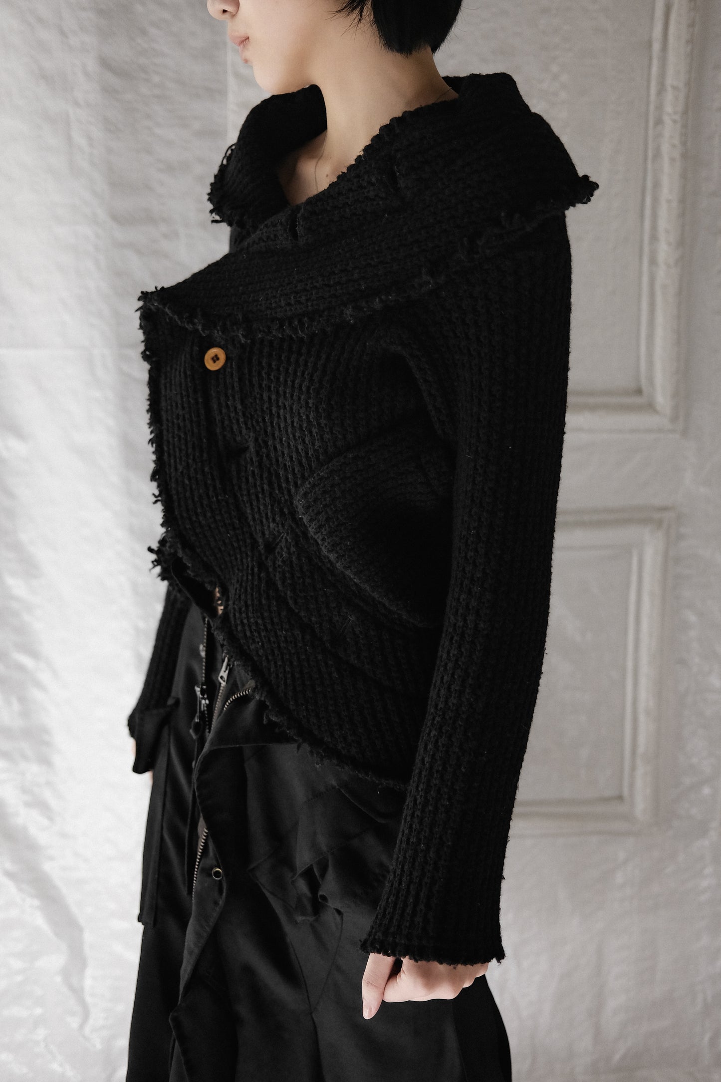 COMME des GARÇONS F/W2002 “Free Knitting” - Twist Wool Cardigan
