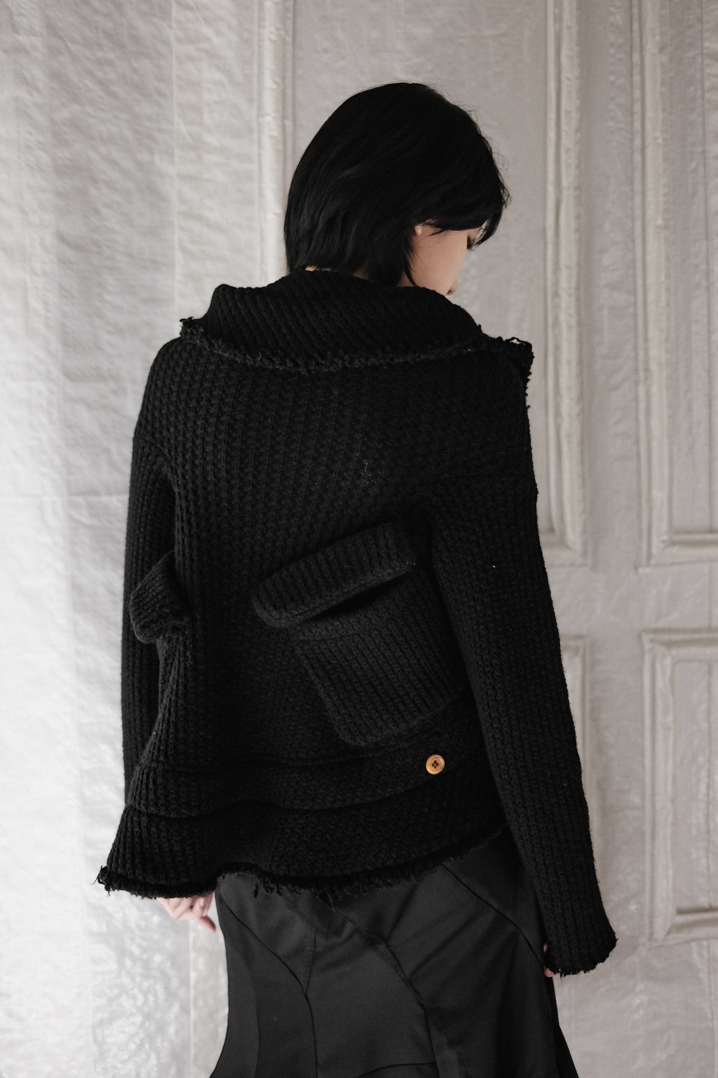 COMME des GARÇONS F/W2002 “Free Knitting” - Twist Wool Cardigan