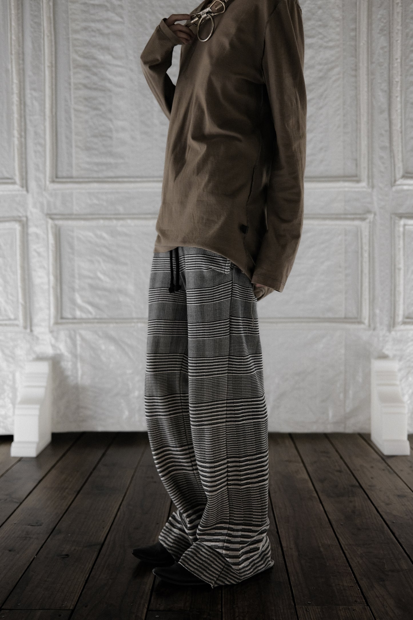 Undercover S/S2004 “Languid” - Check Flared Sweatpant