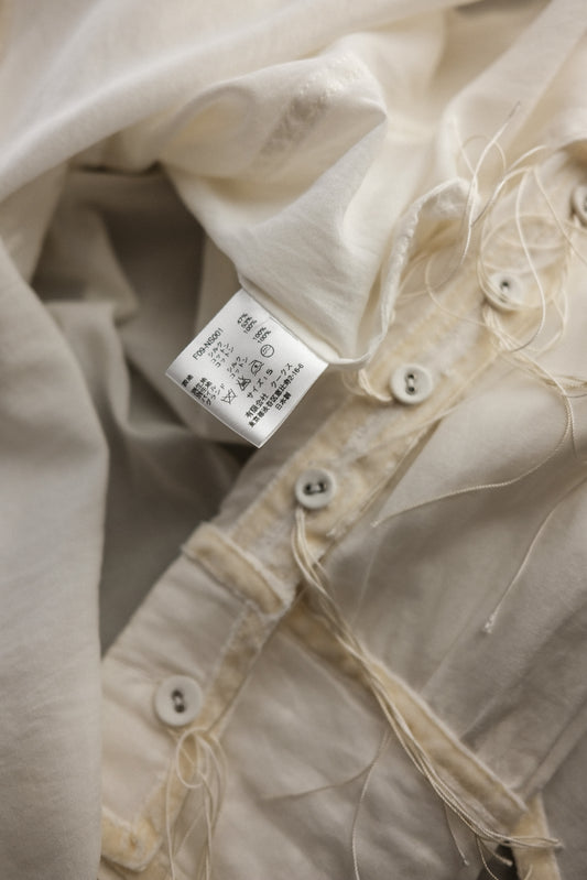 Number (N)ine F/W2009 “A CLOSE FEELING” - Velvet-Trim Silk / Cotton Shirt
