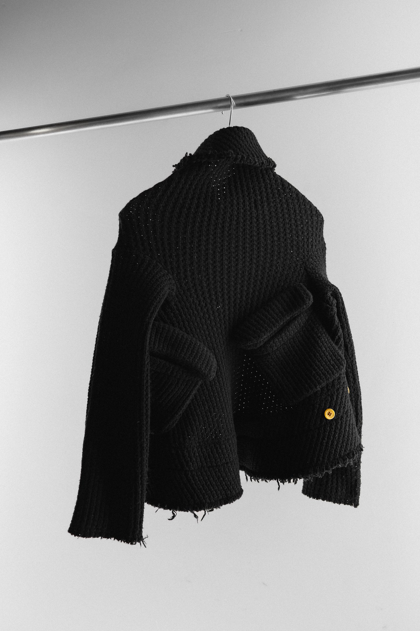 COMME des GARÇONS F/W2002 “Free Knitting” - Twist Wool Cardigan