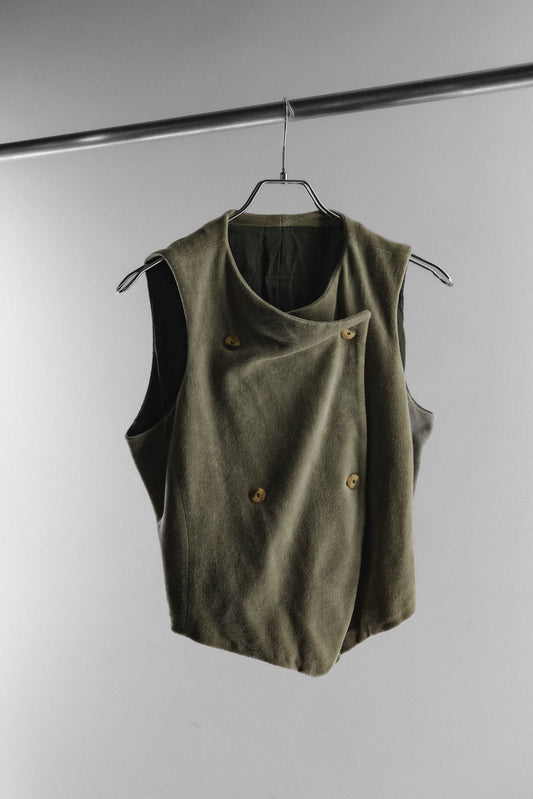 Giorgio Armani 1990s - Velvet Double Breasted Waistcoat
