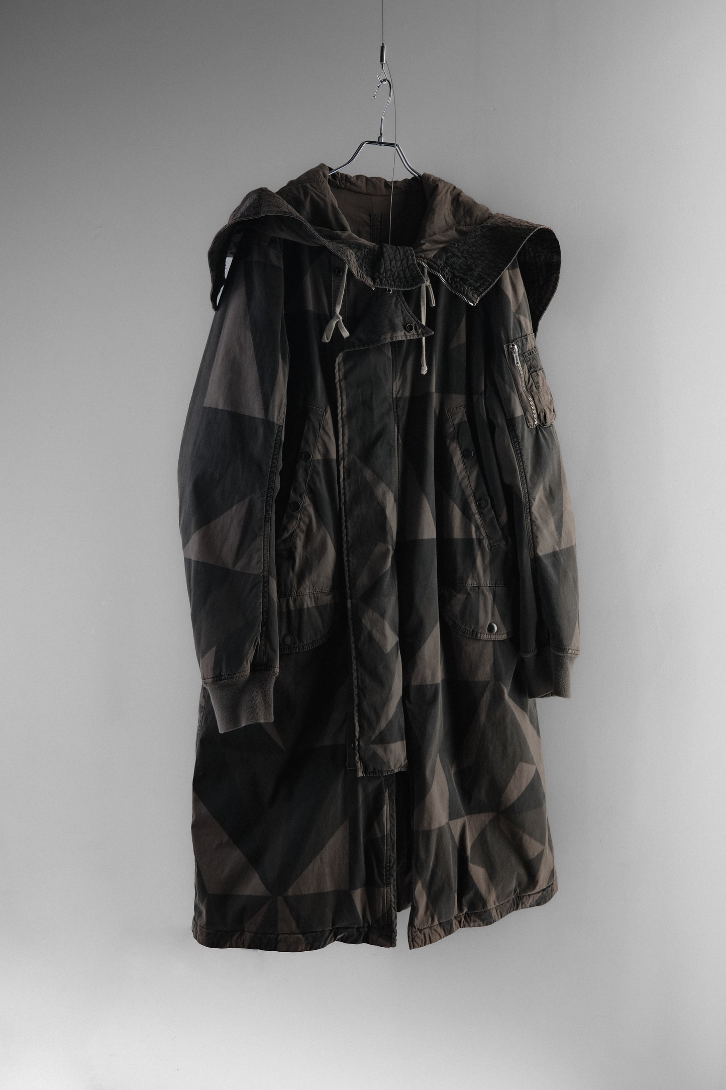 Rick Owens DRKSHDW F/W2012 - Geometric Camo Exploder Parka