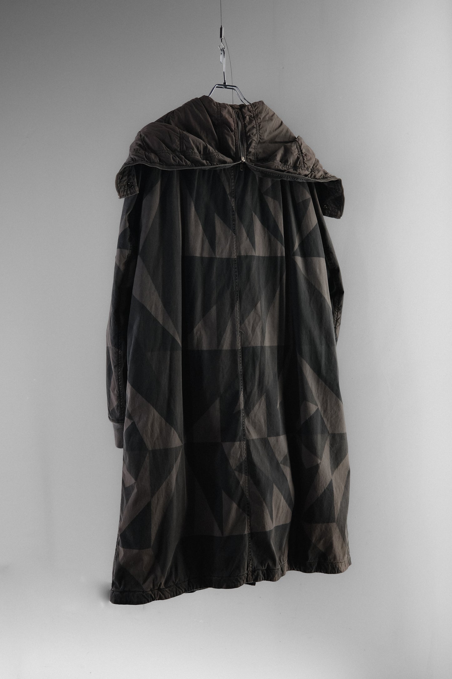 Rick Owens DRKSHDW F/W2012 - Geometric Camo Exploder Parka