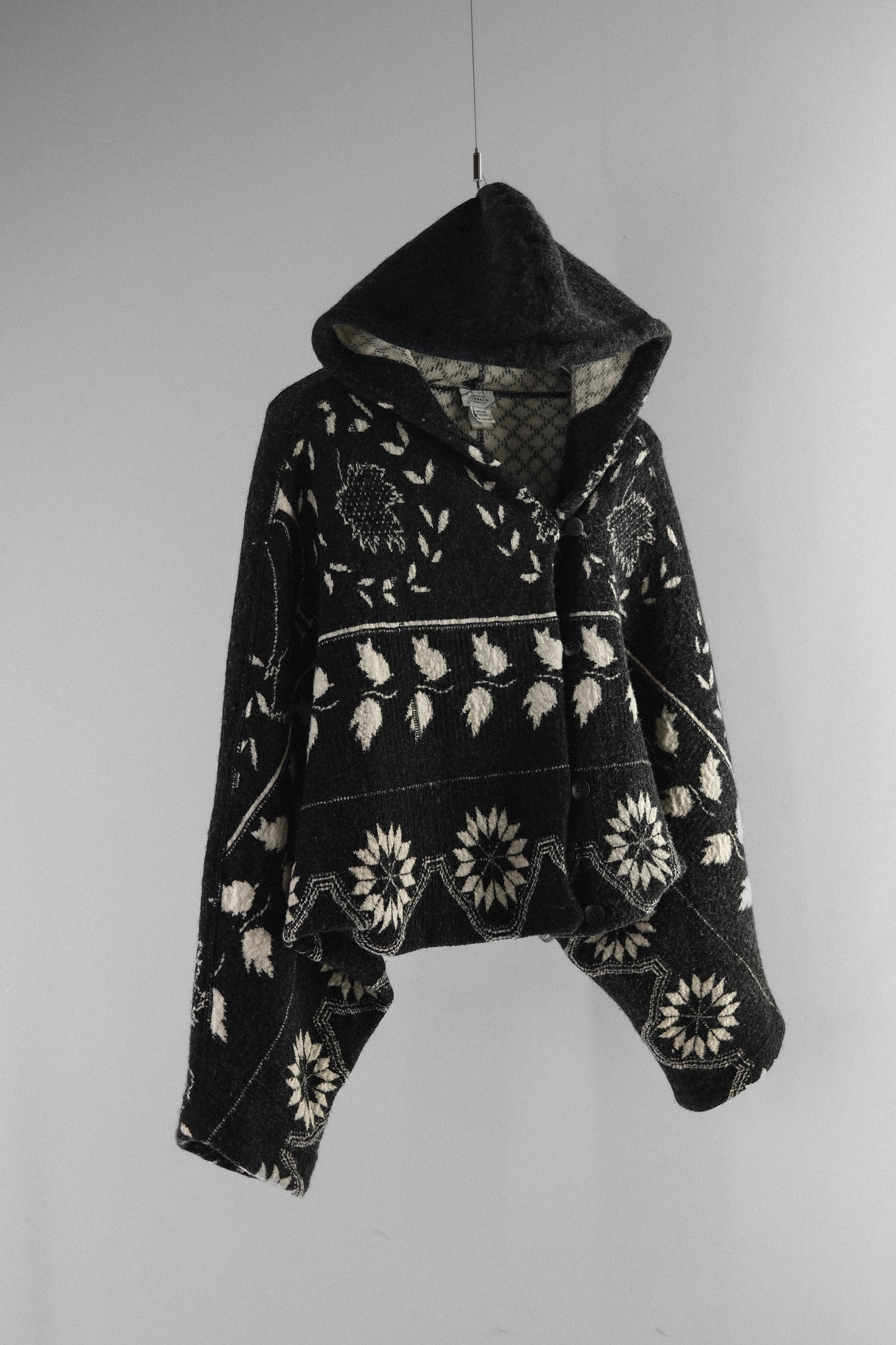 Marithé + François Girbaud 1980s - Dolman Sleeve Hooded Sweater