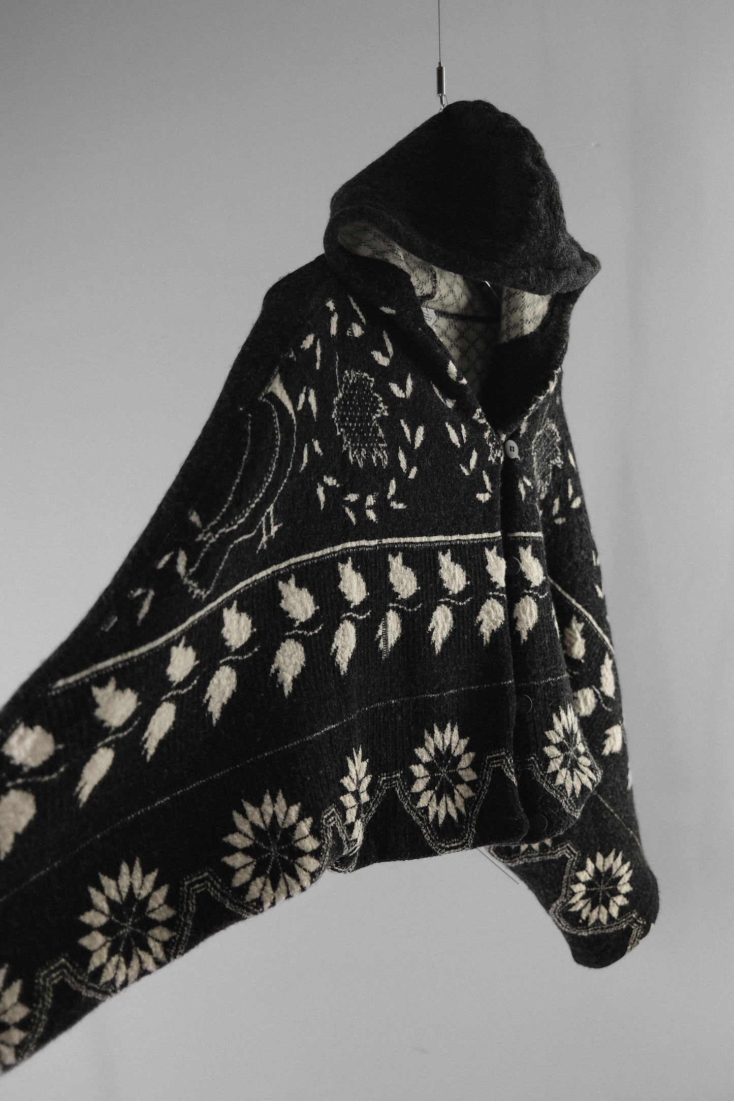 Marithé + François Girbaud 1980s - Dolman Sleeve Hooded Sweater
