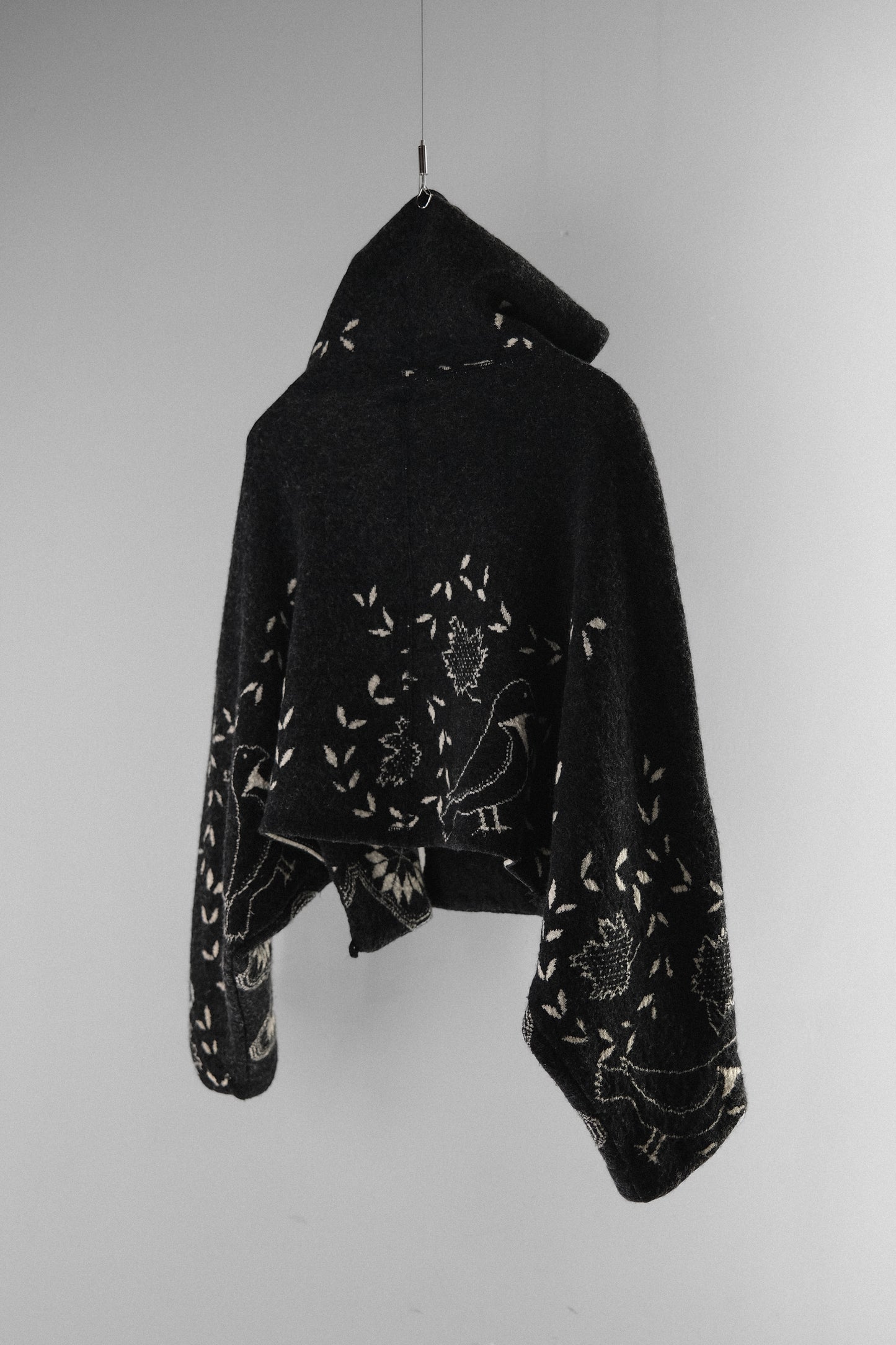 Marithé + François Girbaud 1980s - Dolman Sleeve Hooded Sweater