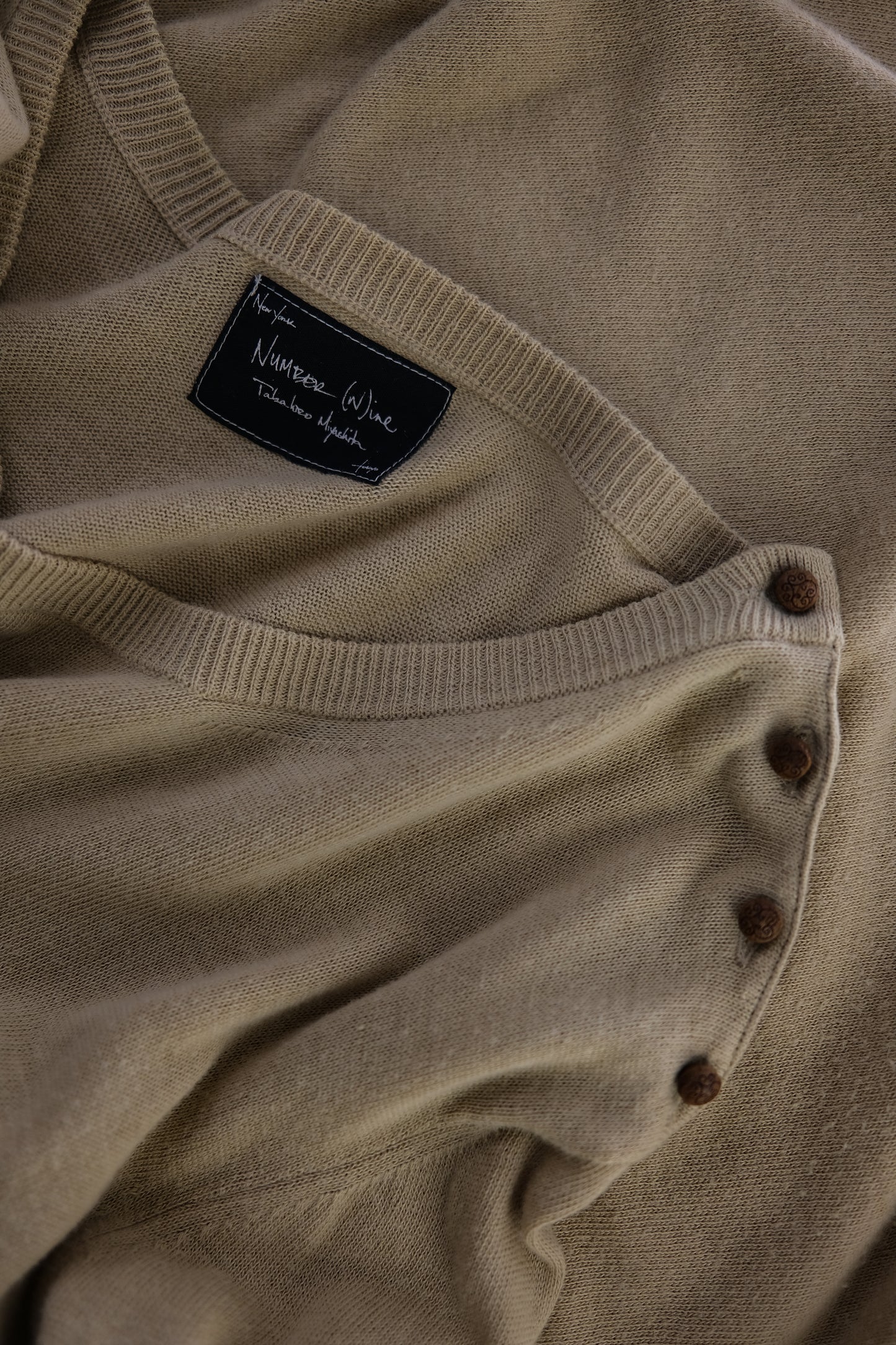 Number (N)ine F/W2003 - Shoulder Button Knit