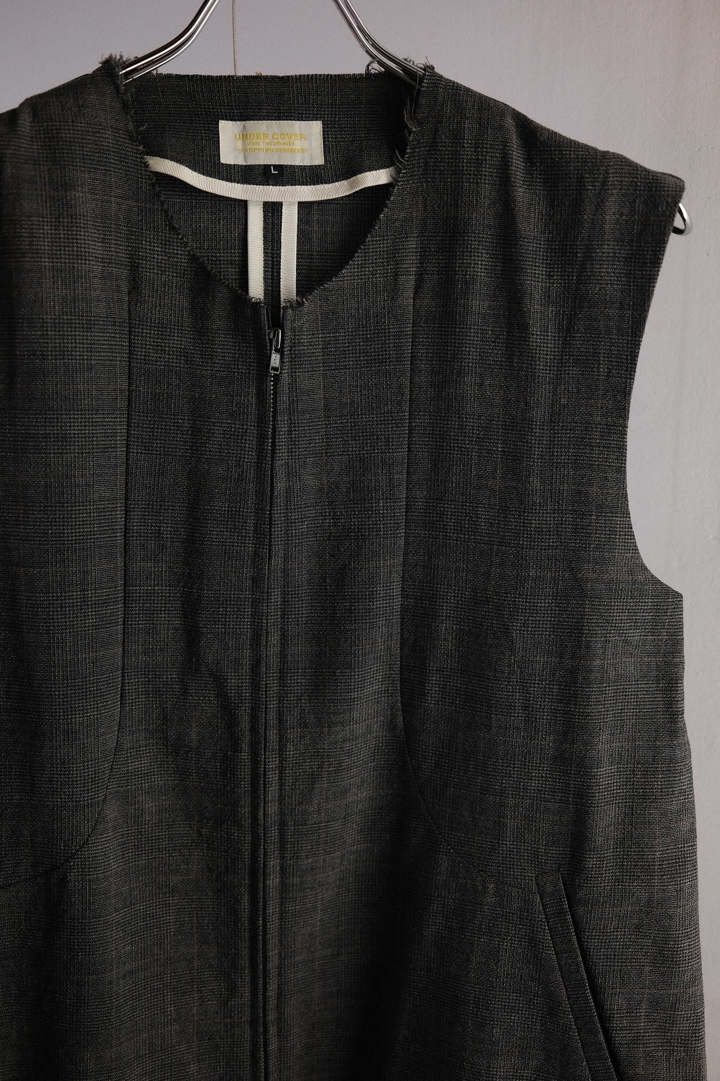 Undercover S/S1998 "Wet Summer" - Wool Zip-up Vest