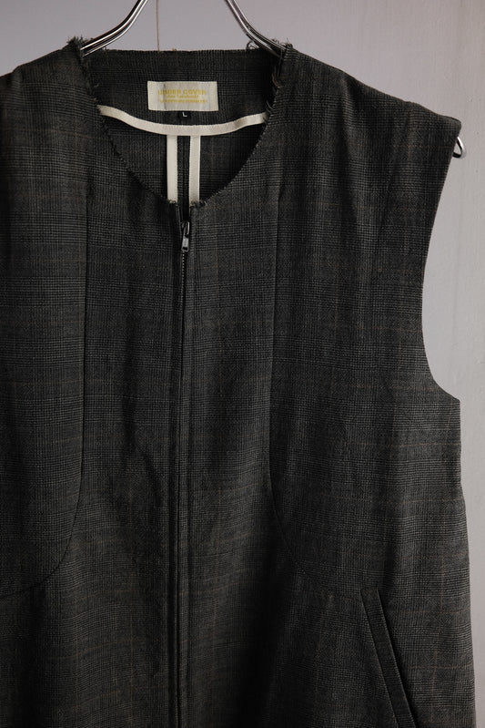 Undercover S/S1998 "Wet Summer" - Wool Zip-up Vest