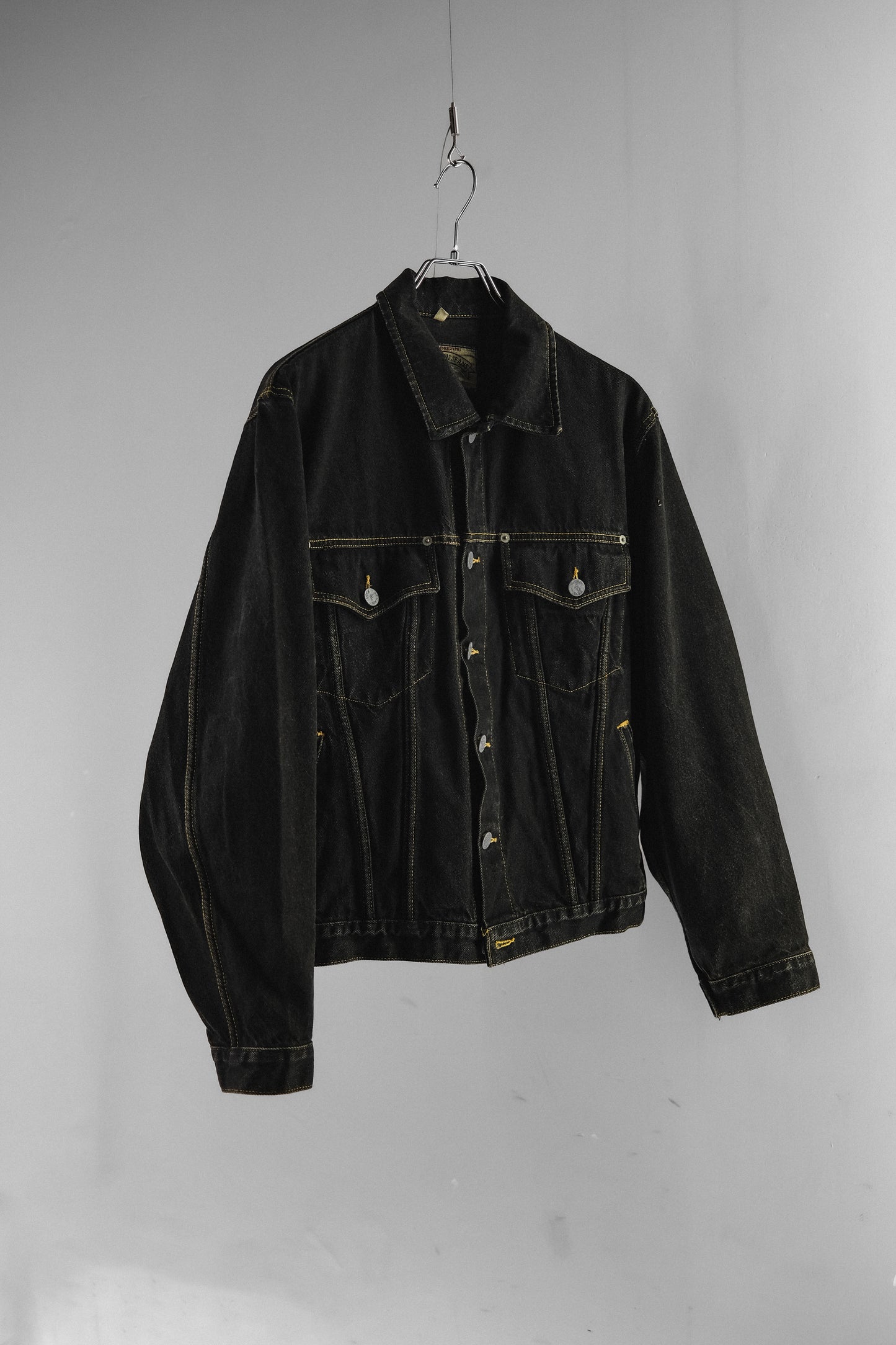 Armani Jeans 1990s - Denim Trucker Jacket Made imn USA