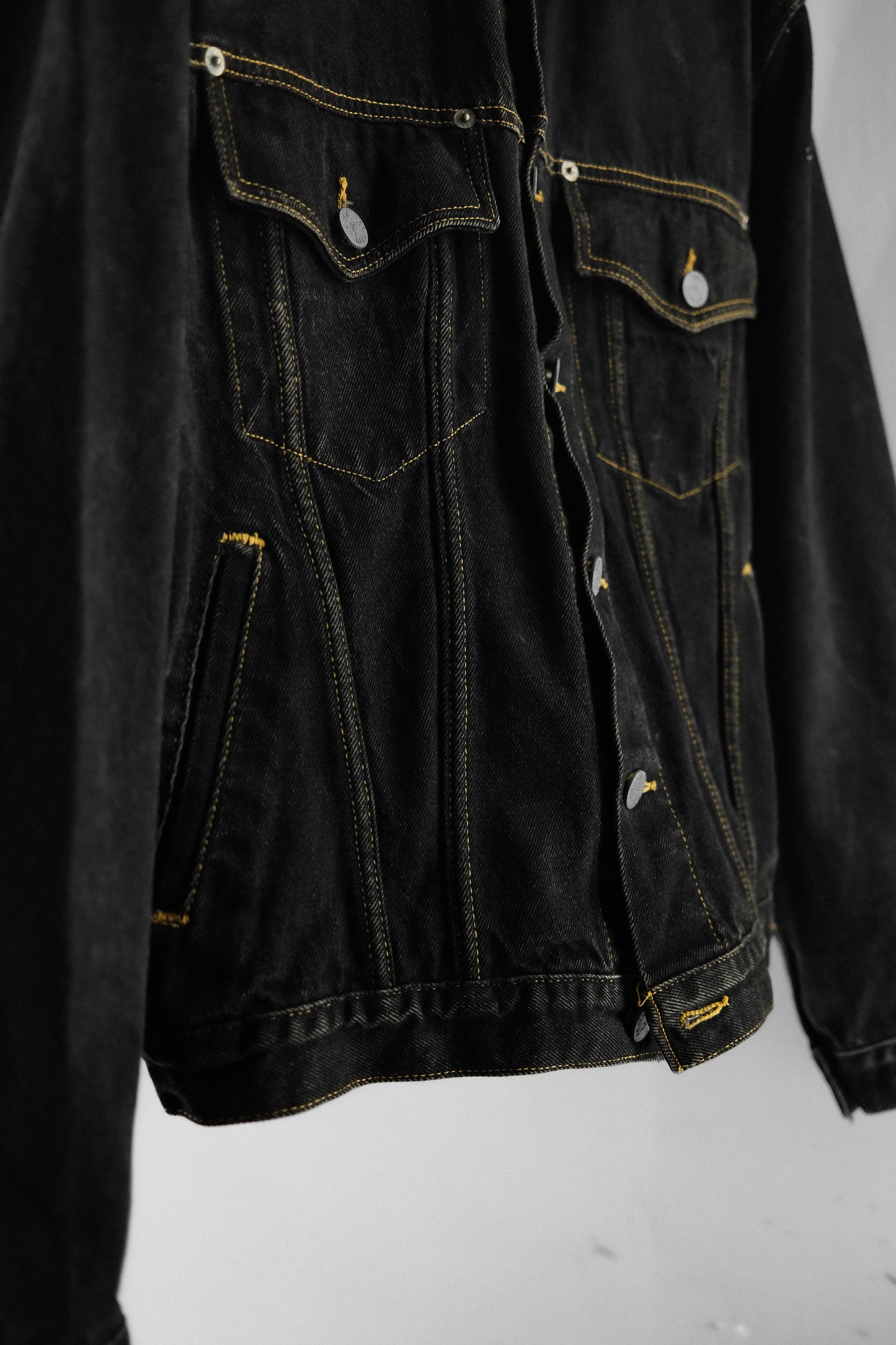 Armani Jeans 1990s - Denim Trucker Jacket Made imn USA