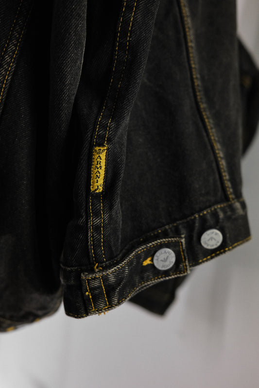 Armani Jeans 1990s - Denim Trucker Jacket Made imn USA