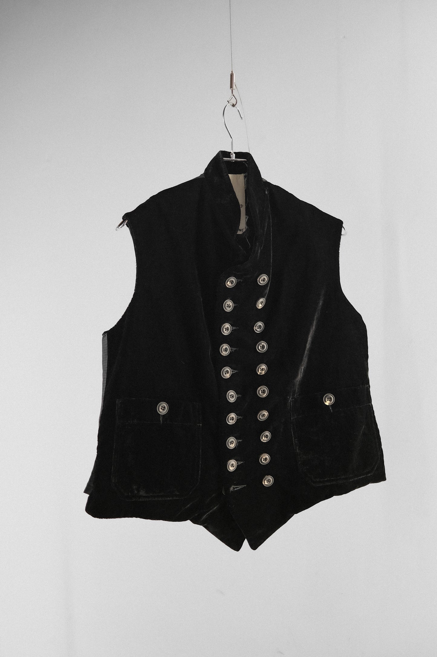 John Alexander Skelton F/W2022 - Velvet Double Breasted Waistcoat