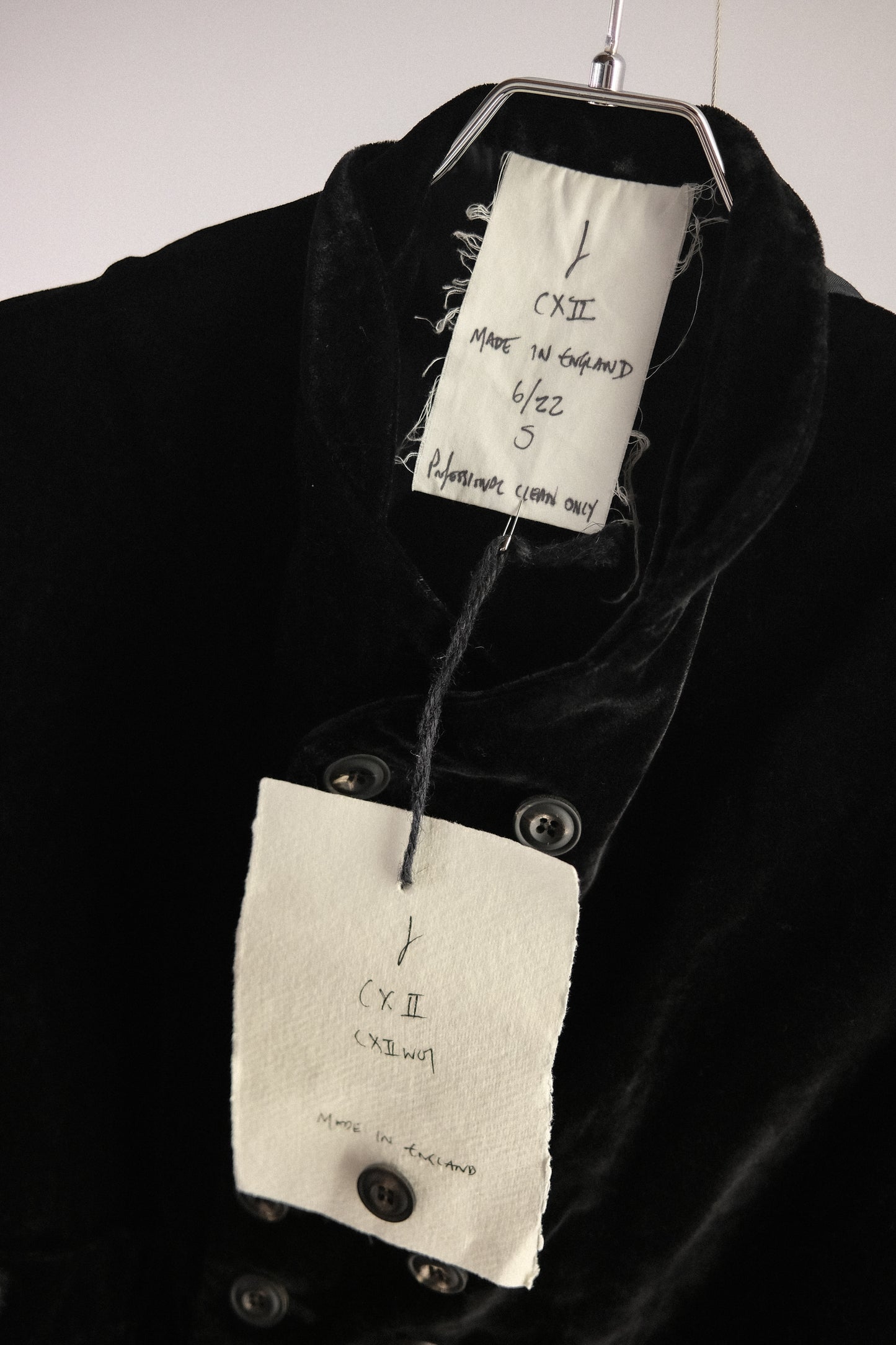 John Alexander Skelton F/W2022 - Velvet Double Breasted Waistcoat
