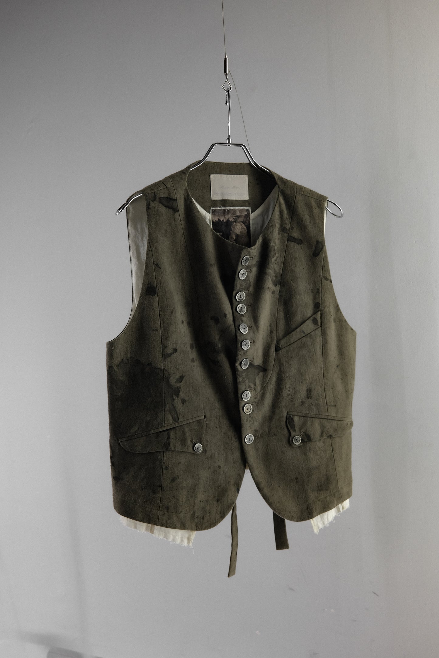 Professor.E - Forgotten Materials 2023 - Natural Hand Dyed Waistcoat