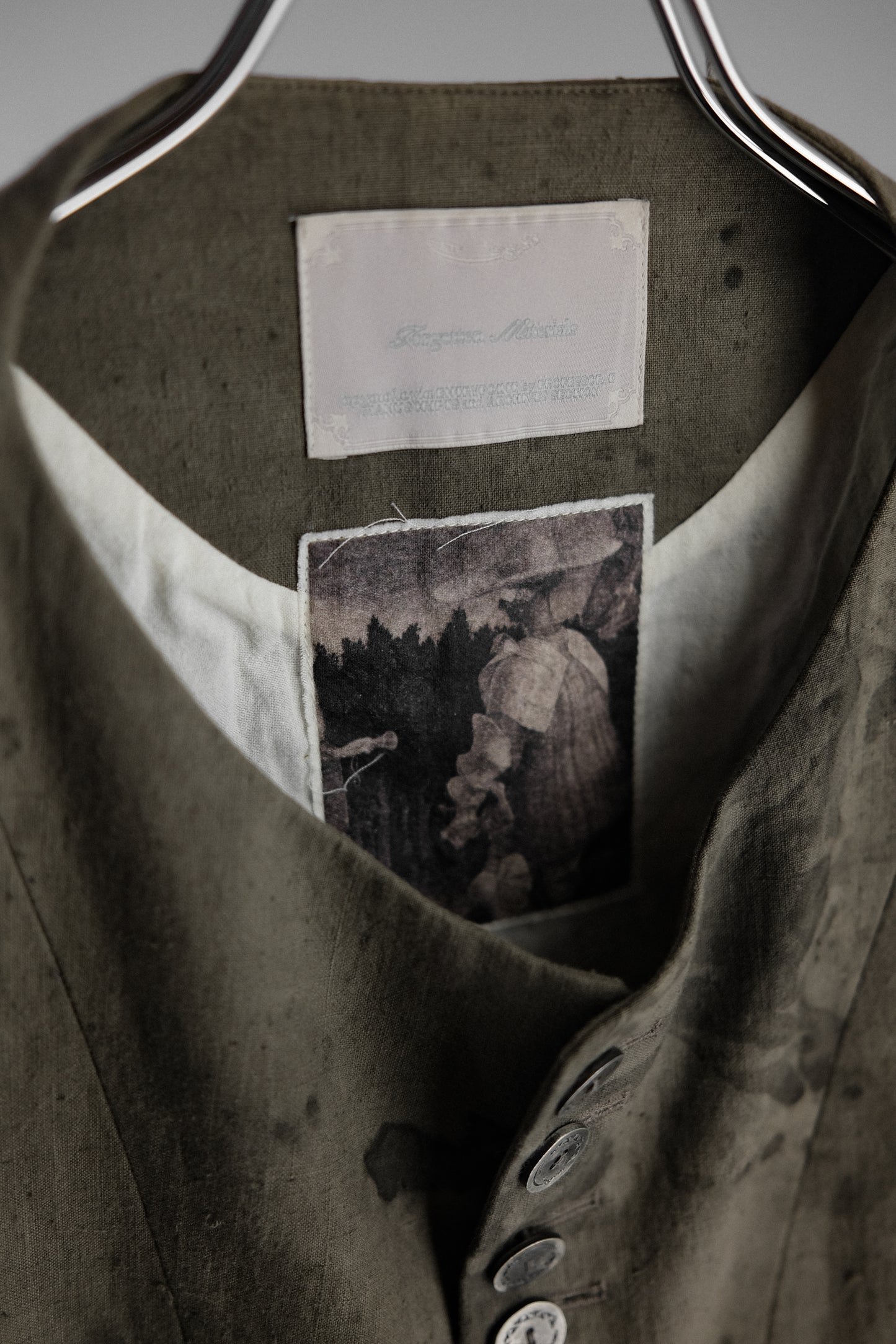 Professor.E - Forgotten Materials 2023 - Natural Hand Dyed Waistcoat