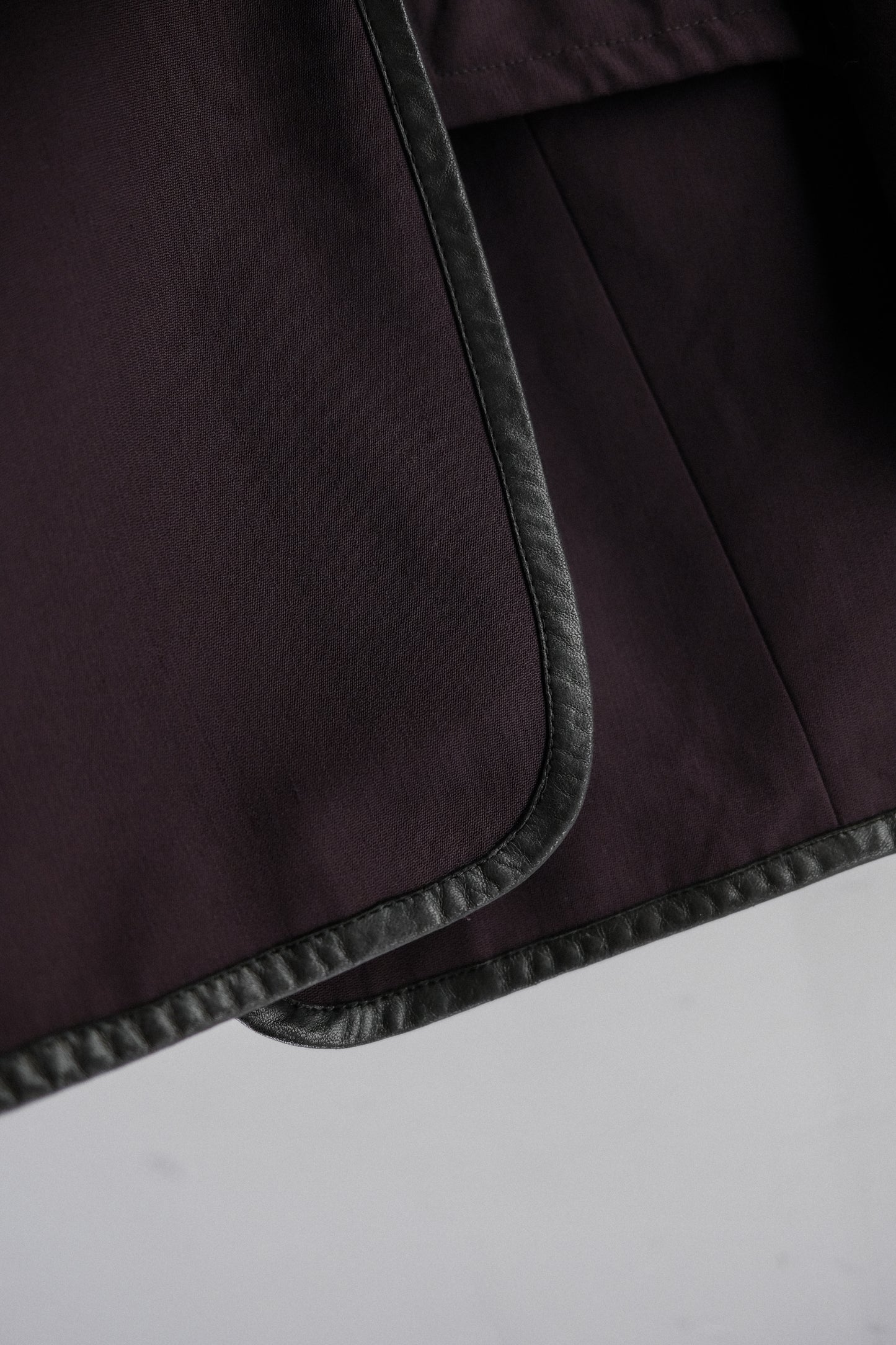 Thierry Mugler 1990s - Leather-Trimmed Shawl Collar Blazer