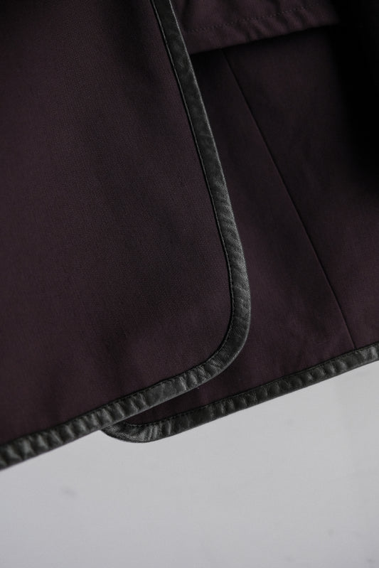 Thierry Mugler 1990s - Leather-Trimmed Shawl Collar Blazer