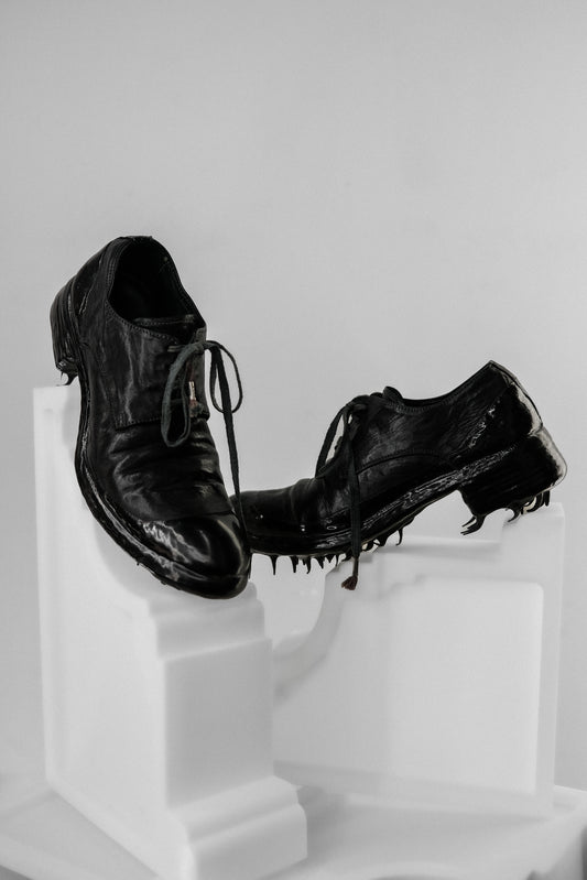 Carol Christian Poell - AM/2600LR Object Dyed Lined Rubber-Drip Goodyear Derby