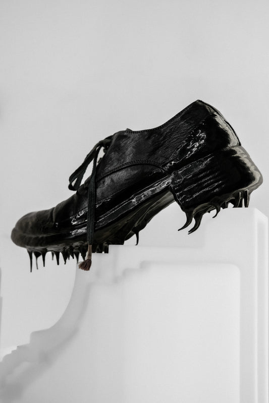 Carol Christian Poell - AM/2600LR Object Dyed Lined Rubber-Drip Goodyear Derby