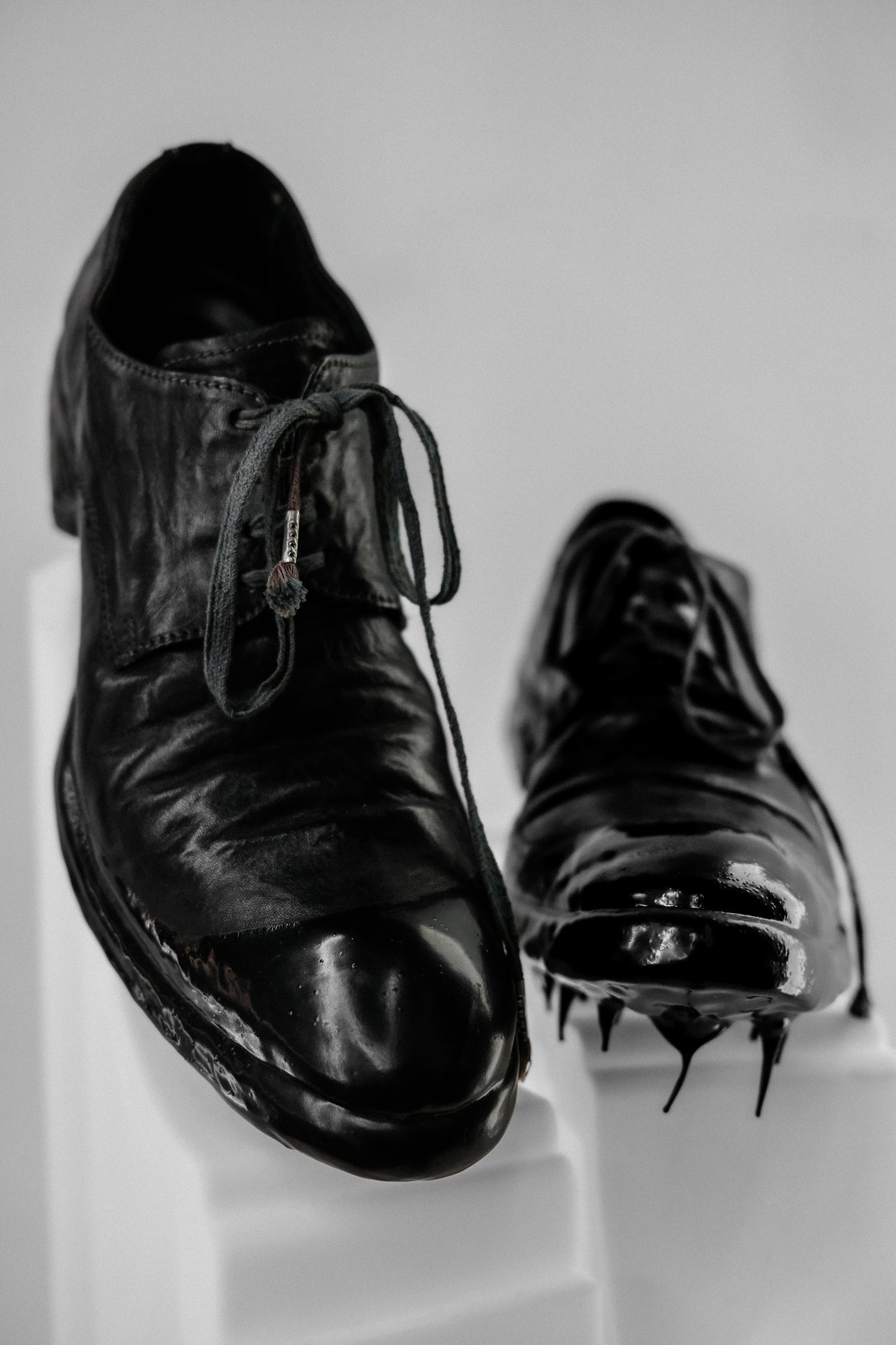 Carol Christian Poell - AM/2600LR Object Dyed Lined Rubber-Drip Goodyear Derby