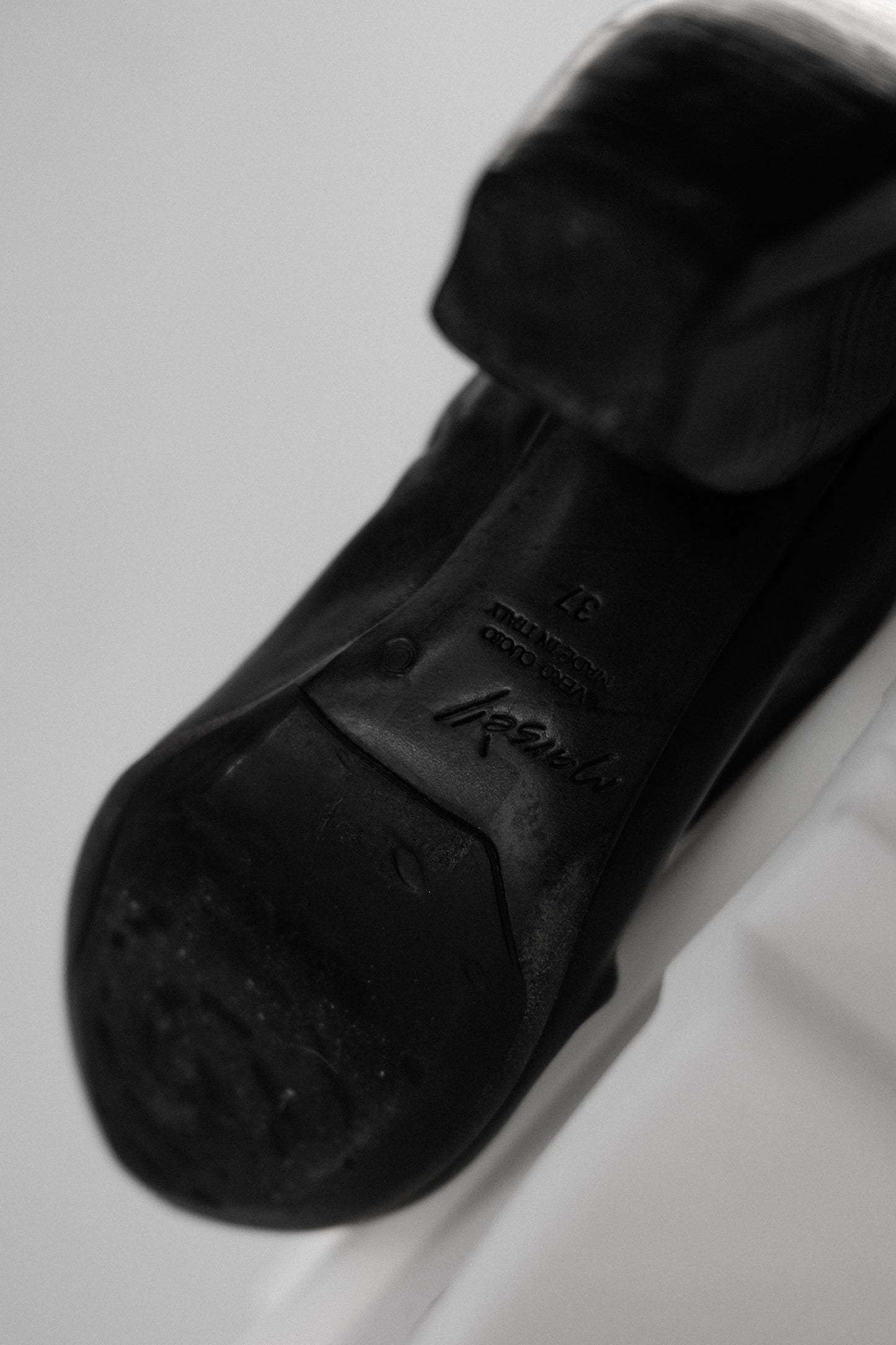 Marsell - High Leather Boots with Socks