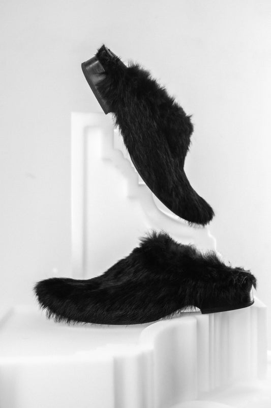 Yohji Yamamoto F/W2000 - Faux Fur Mules