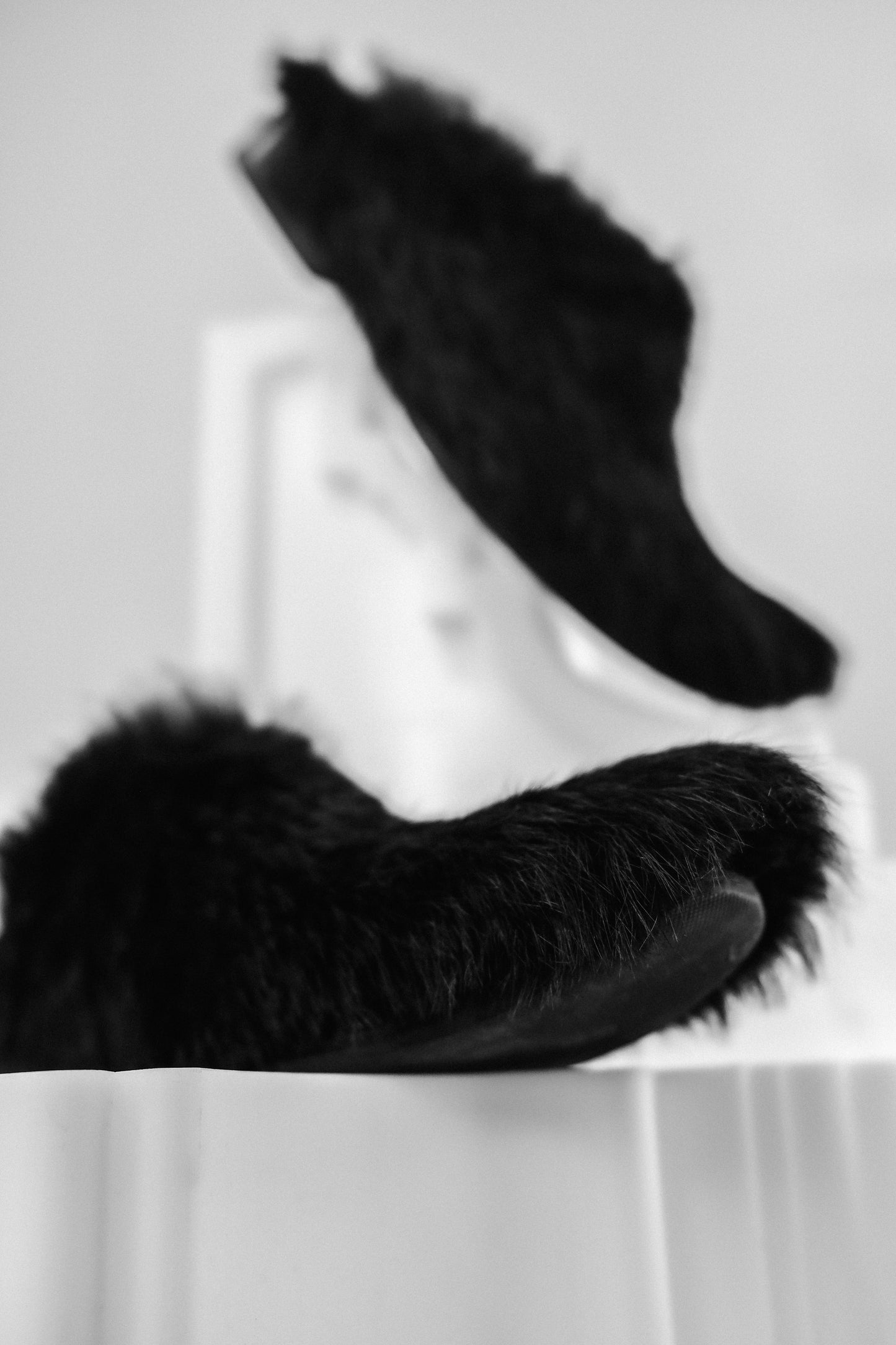 Yohji Yamamoto F/W2000 - Faux Fur Mules