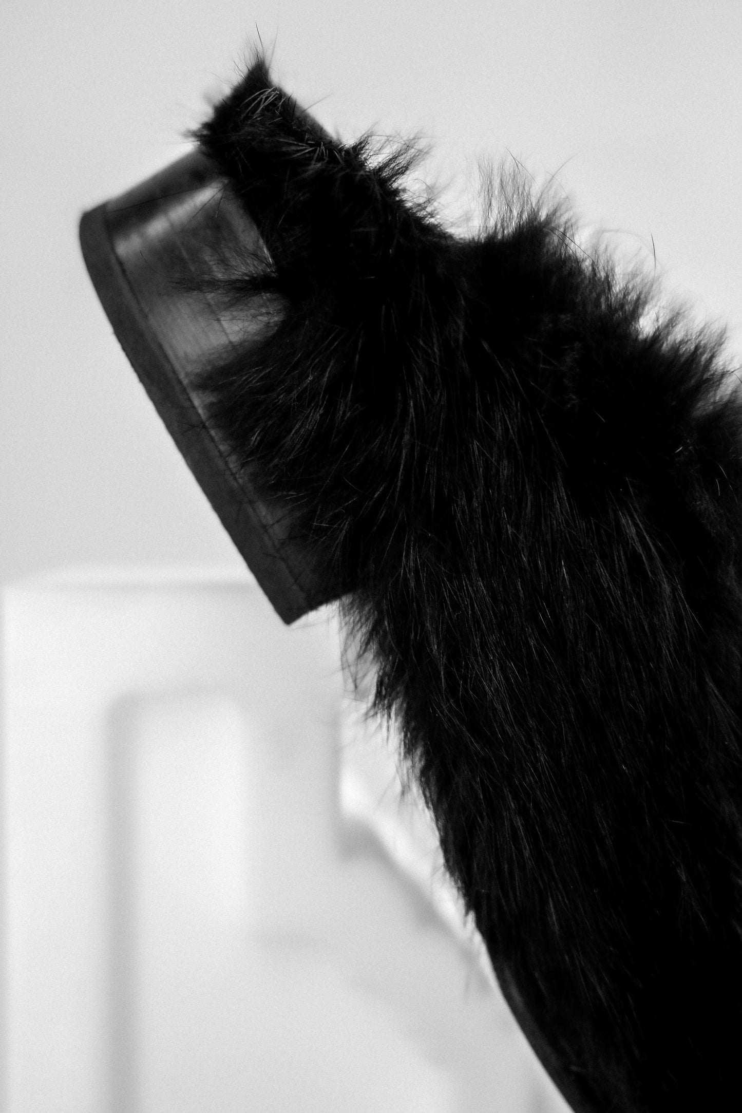 Yohji Yamamoto F/W2000 - Faux Fur Mules