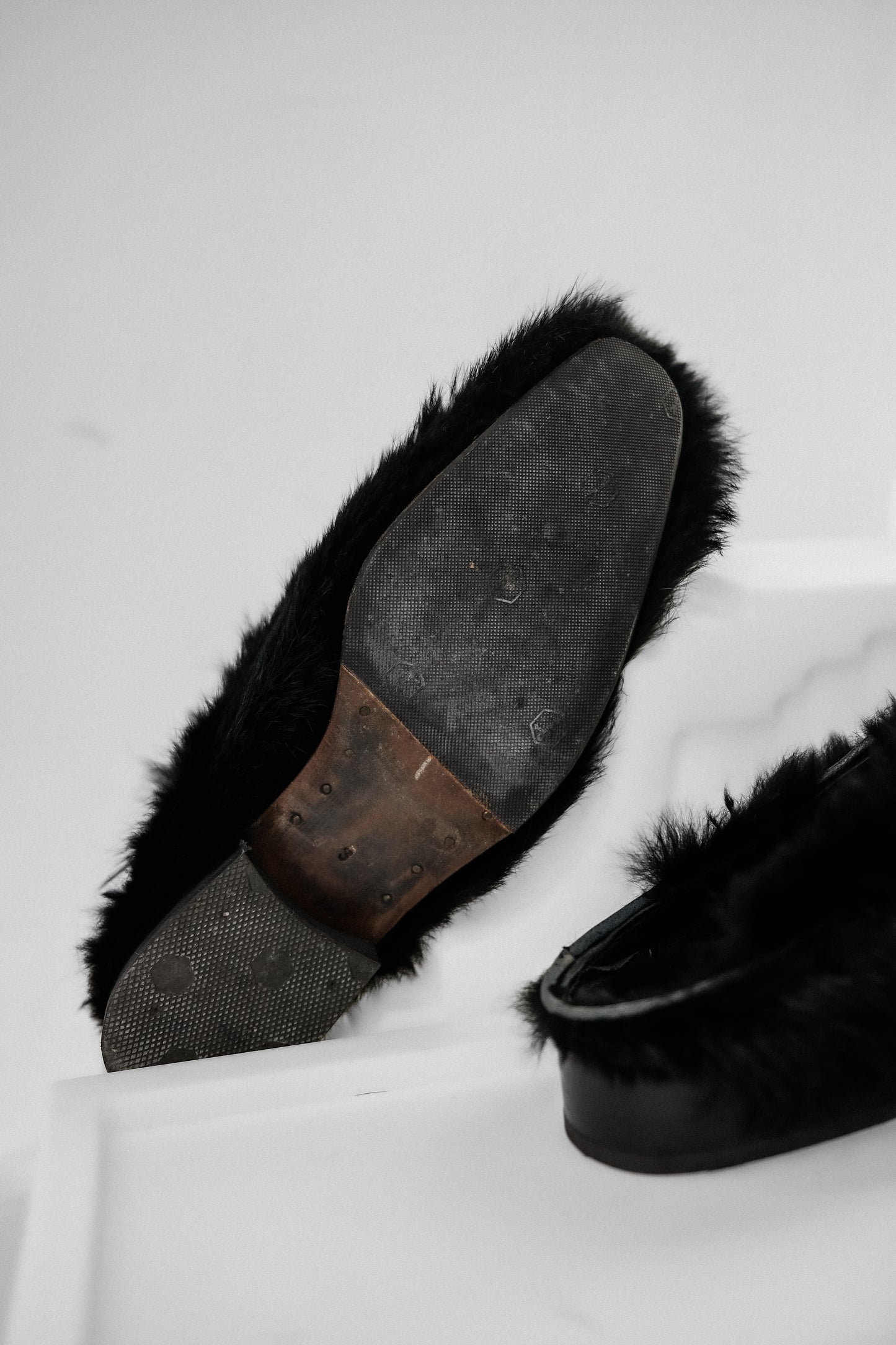 Yohji Yamamoto F/W2000 - Faux Fur Mules