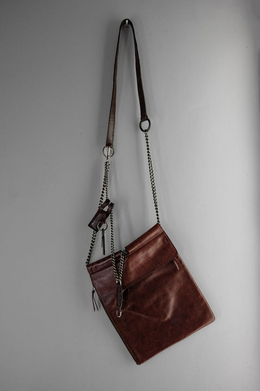 Dries Van Noten 1990-2000s - Key Chain Leather Shoulder Bag