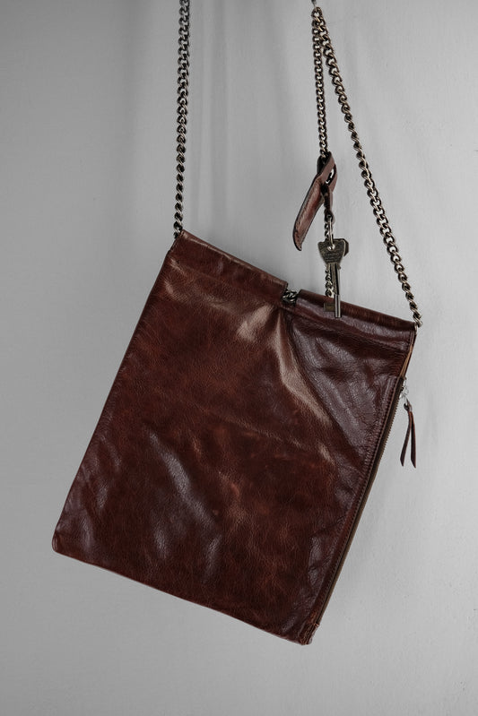 Dries Van Noten 1990-2000s - Key Chain Leather Shoulder Bag