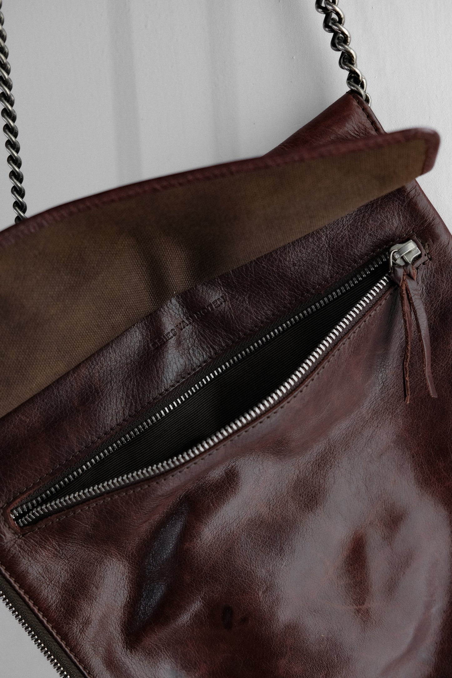 Dries Van Noten 1990-2000s - Key Chain Leather Shoulder Bag