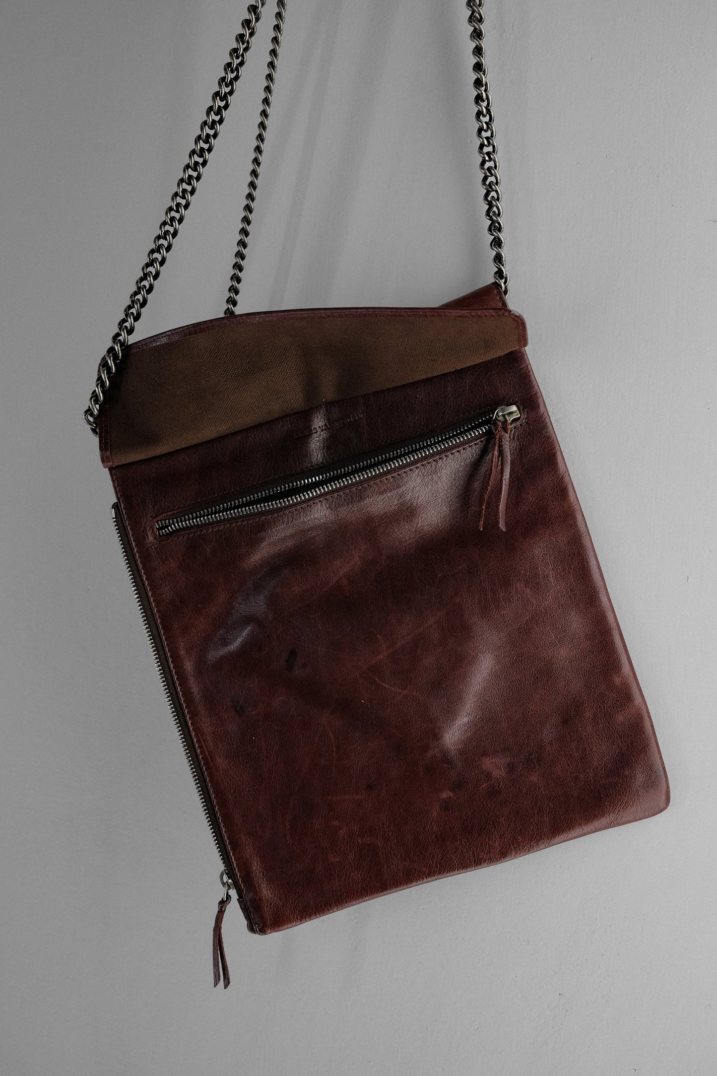 Dries Van Noten 1990-2000s - Key Chain Leather Shoulder Bag