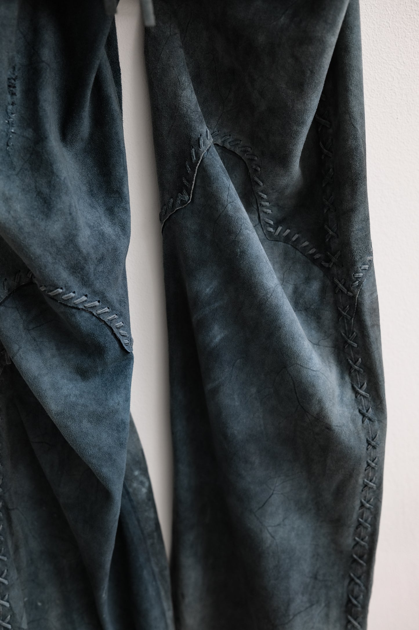 Polo Ralph Lauren 1990-2000s - Suede Leather Western Bootcut Pants