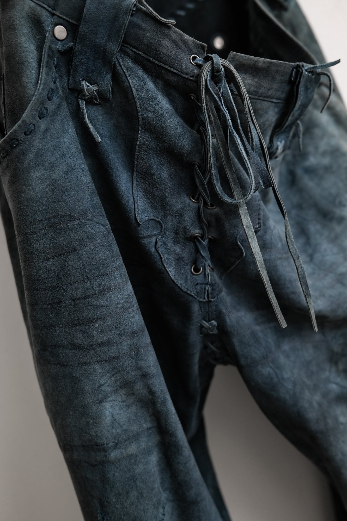 Polo Ralph Lauren 1990-2000s - Suede Leather Western Bootcut Pants