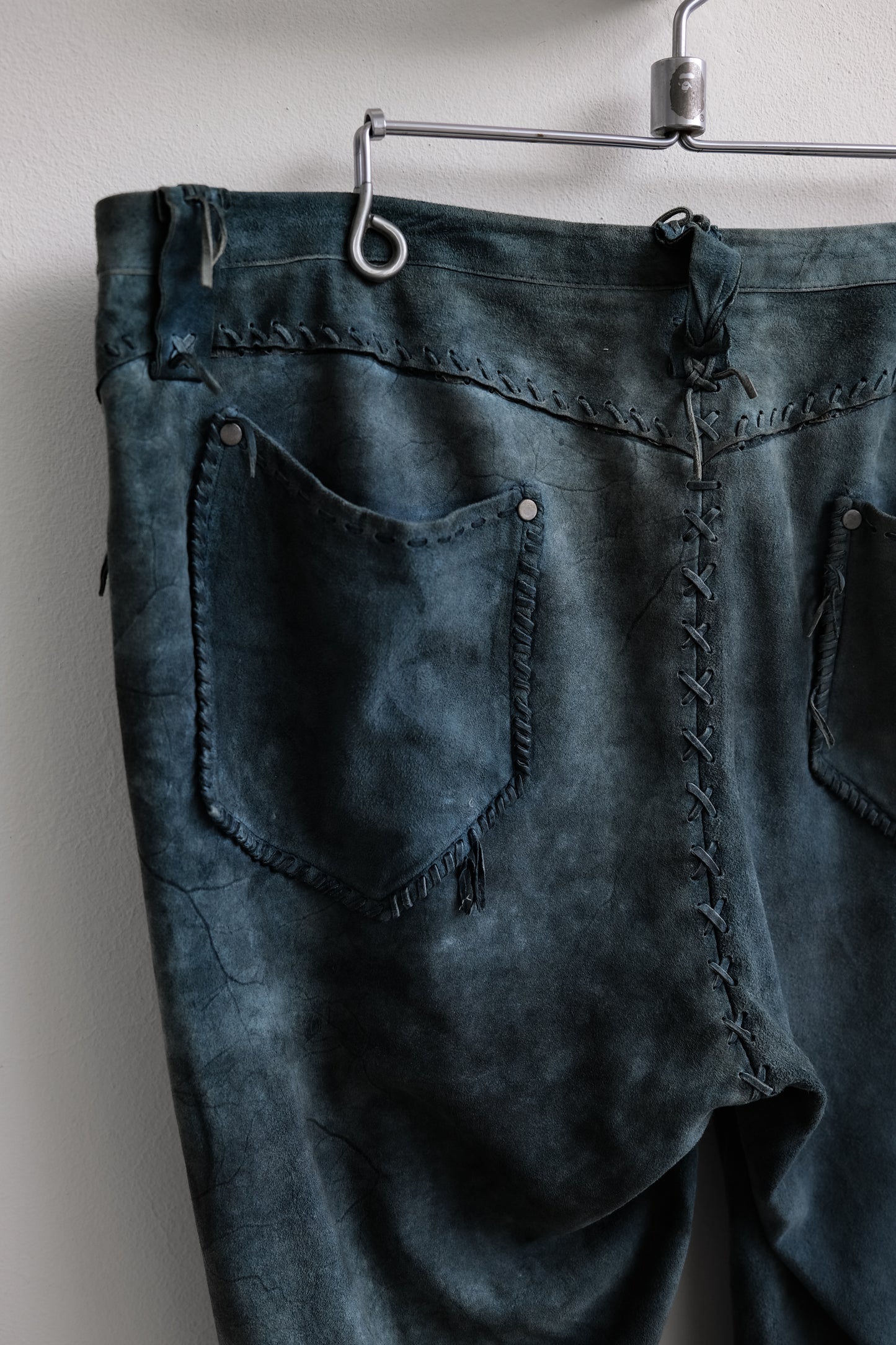 Polo Ralph Lauren 1990-2000s - Suede Leather Western Bootcut Pants