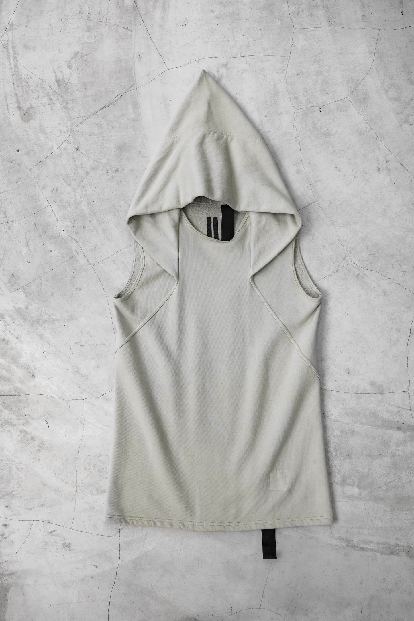 Rick Owens DRKSHDW F/W2010 - Druid Mountain Hooded Vest - Pearl