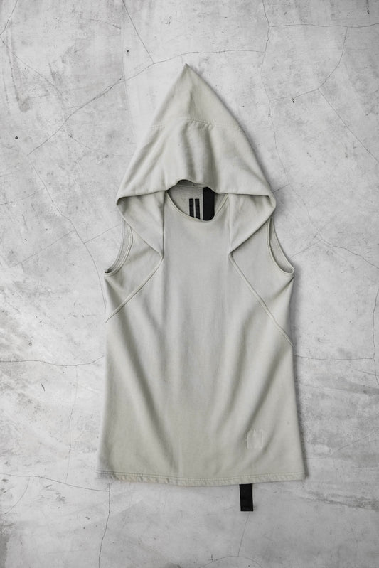 Rick Owens DRKSHDW F/W2010 - Druid Mountain Hooded Vest - Pearl