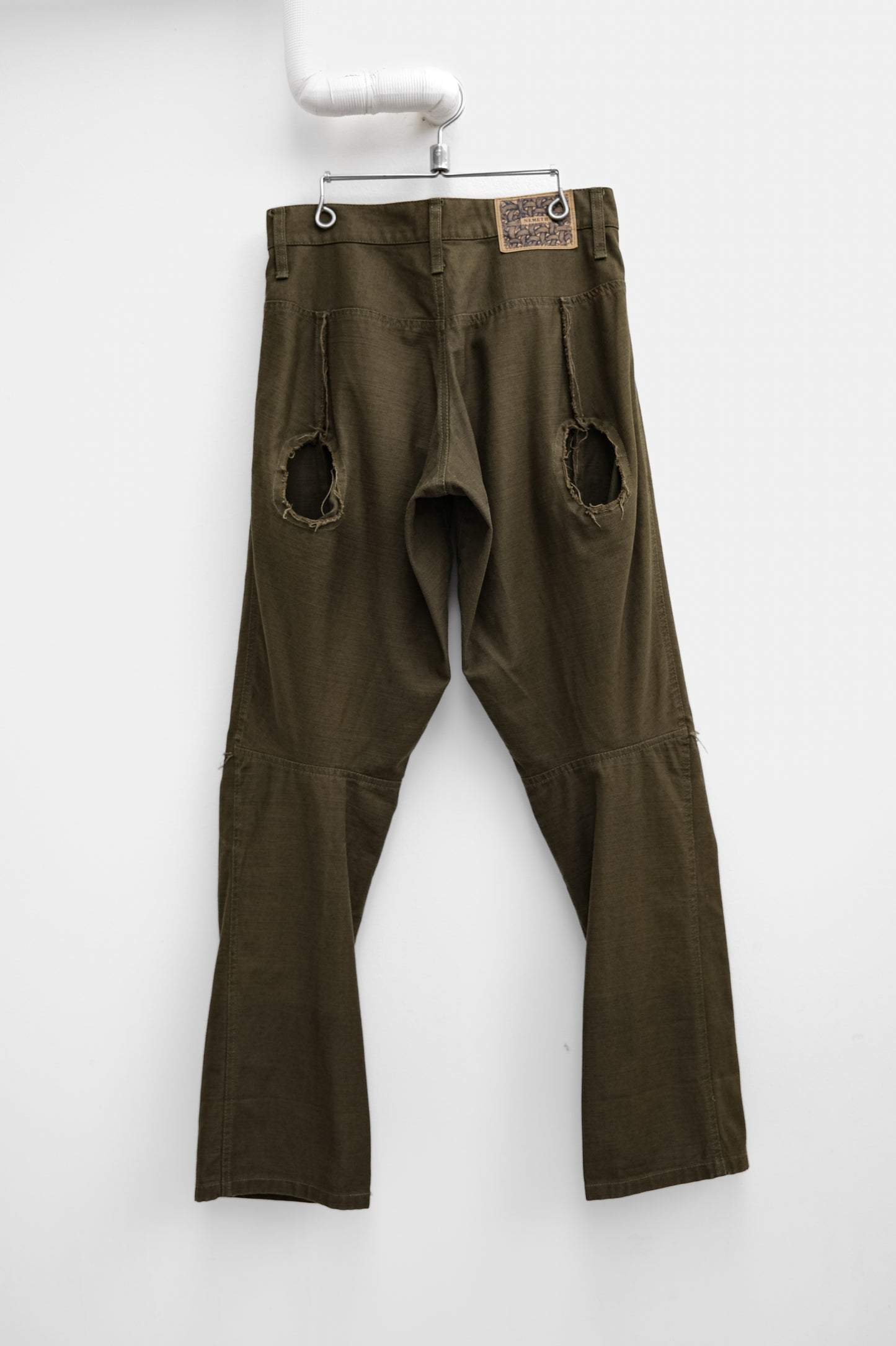 Christopher Nemeth Circa 2010s - 3D-Cut Distressed Knee Pants