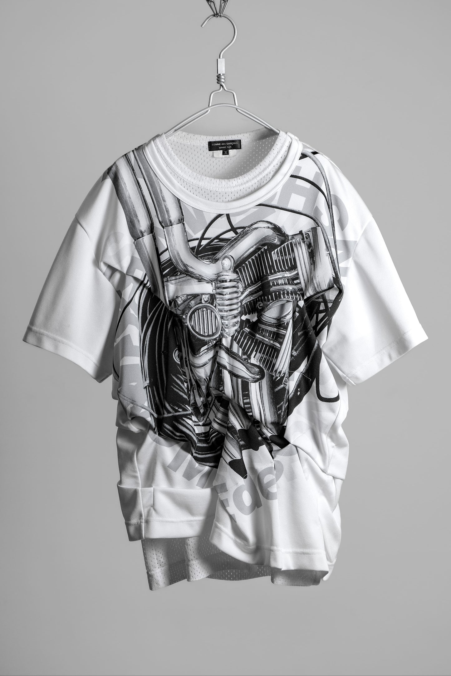 COMME des GARÇONS HOMME PLUS S/S2021 “Metal Outlaw” - Layered Printed Tee