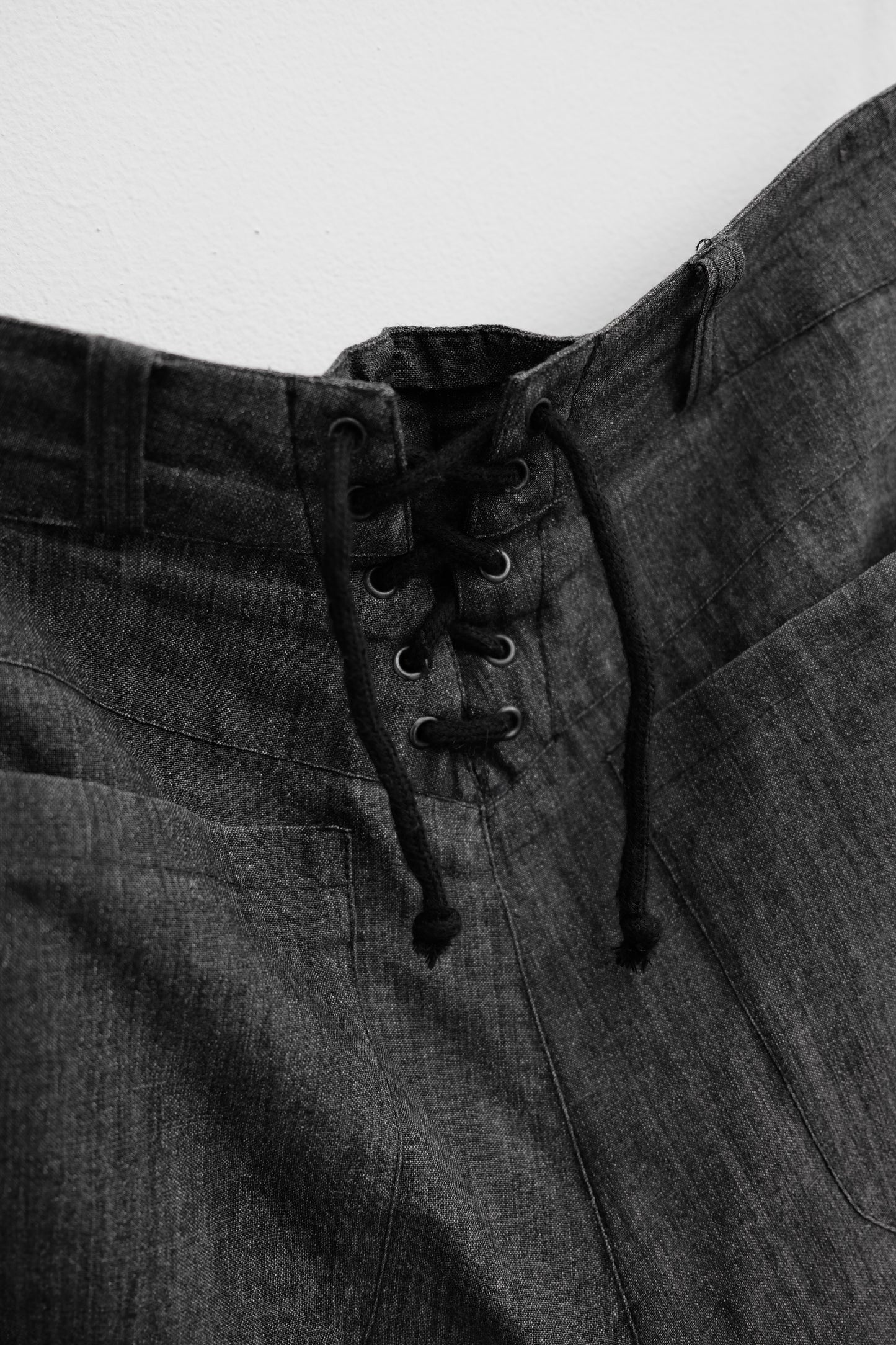 CALUGI E GIANNELLI 1980-1990s - Salt & Pepper Tuck Trousers