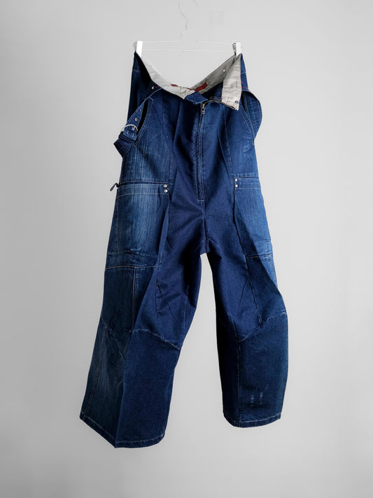 Marithé + François Girbaud F/W2003 - Suspender Denim Baggy Pants