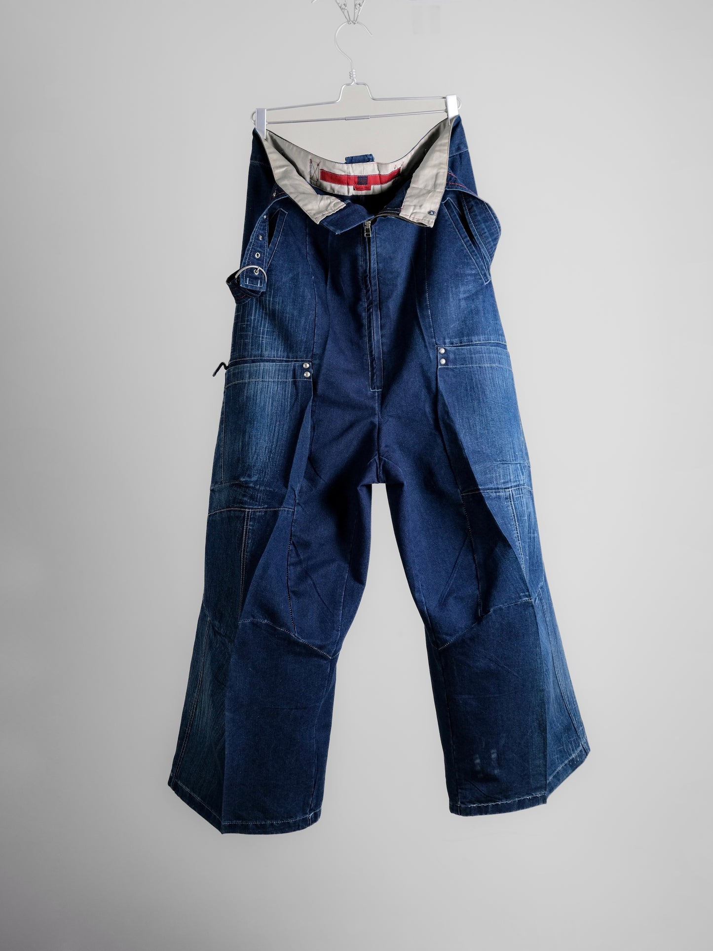 Marithé + François Girbaud F/W2003 - Suspender Denim Baggy Pants