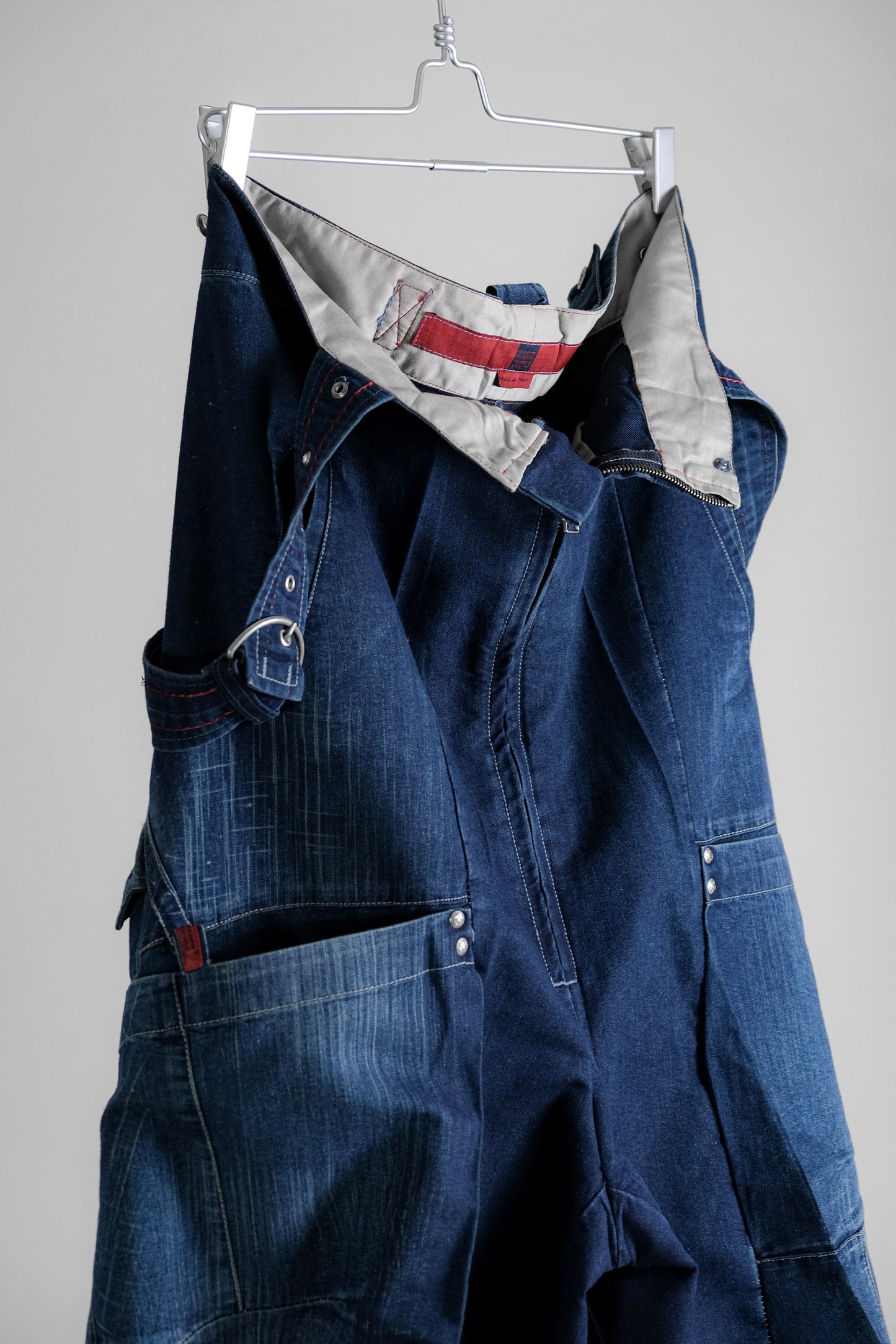 Marithé + François Girbaud F/W2003 - Suspender Denim Baggy Pants